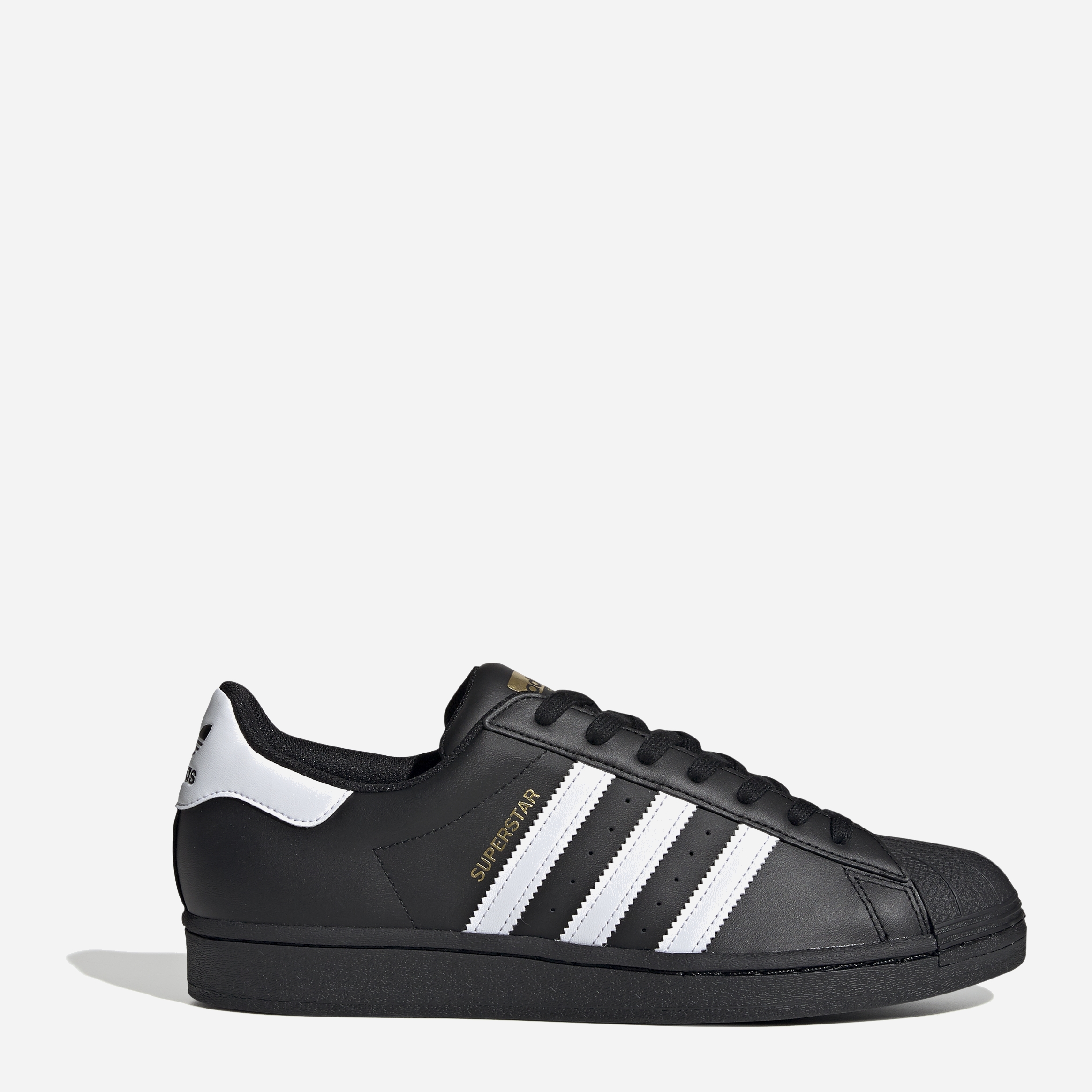 Trampki męskie ze skóry naturalnej do kostki Adidas Superstar EG4959 44 (UK 9.5) Czarne (4062051419107)