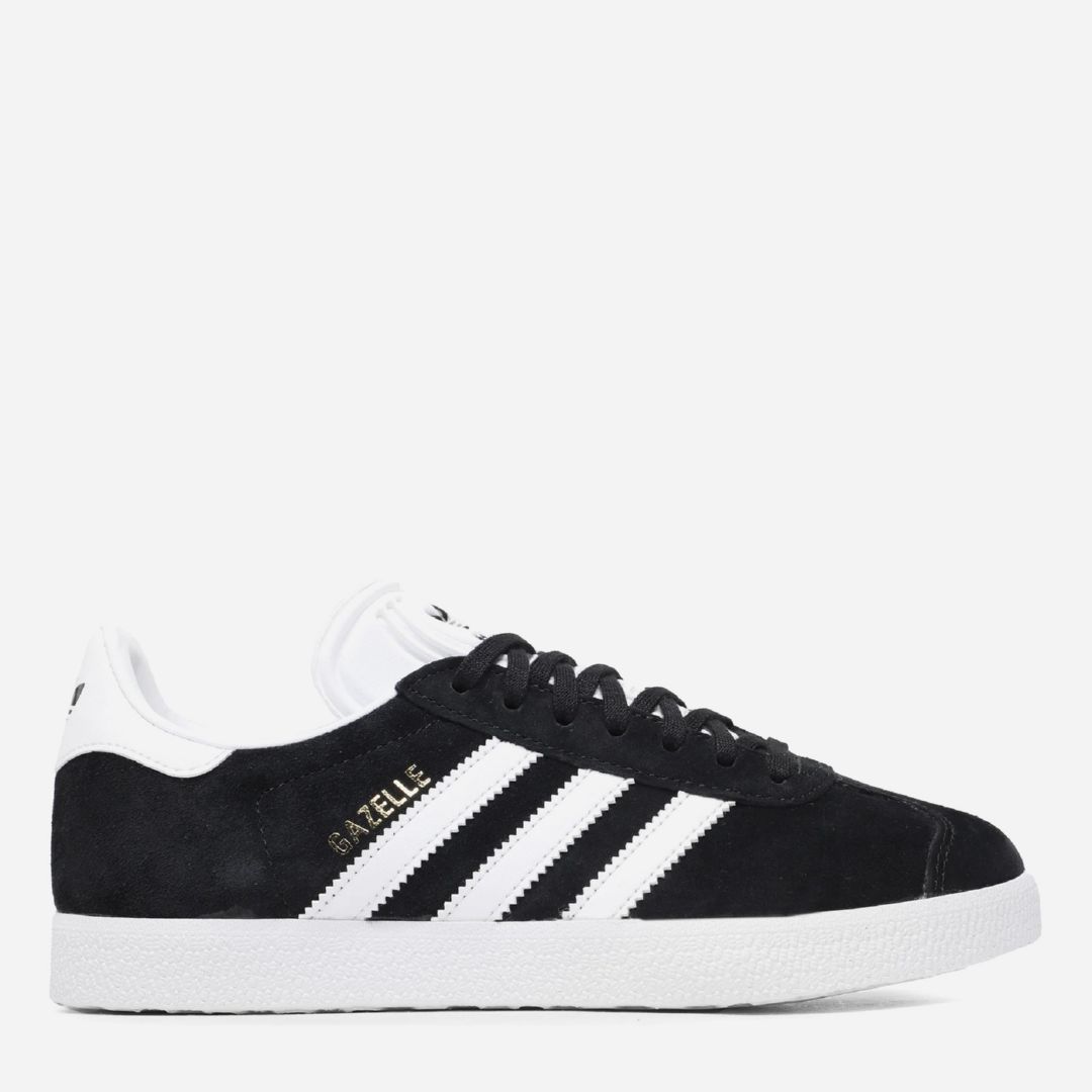 Акція на Жіночі кеди низькі Adidas Gazelle BB5476 36.5 (4UK) 22.5 см Cblack/White/Goldmt від Rozetka