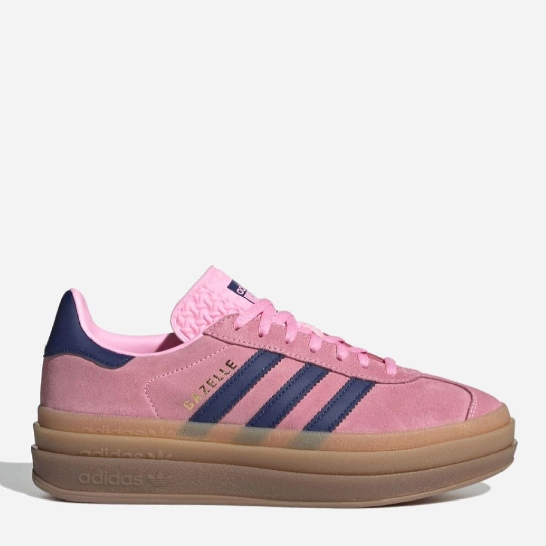 Акція на Жіночі кеди низькі Adidas Gazelle Bold W H06122 38 (5UK) 23.5 см Pinglo/Vicblu/Gum4 від Rozetka