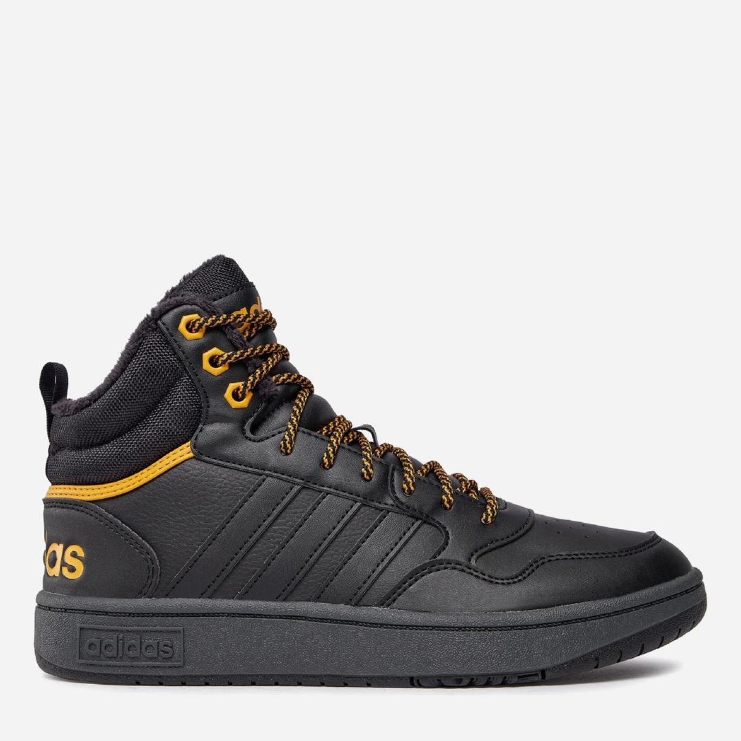 Акція на Жіночі зимові черевики низькі Adidas Hoops 3.0 Mid Wtr IG7928 38.5 (5.5UK) 24 см Cblack/Cblack/Preyel від Rozetka