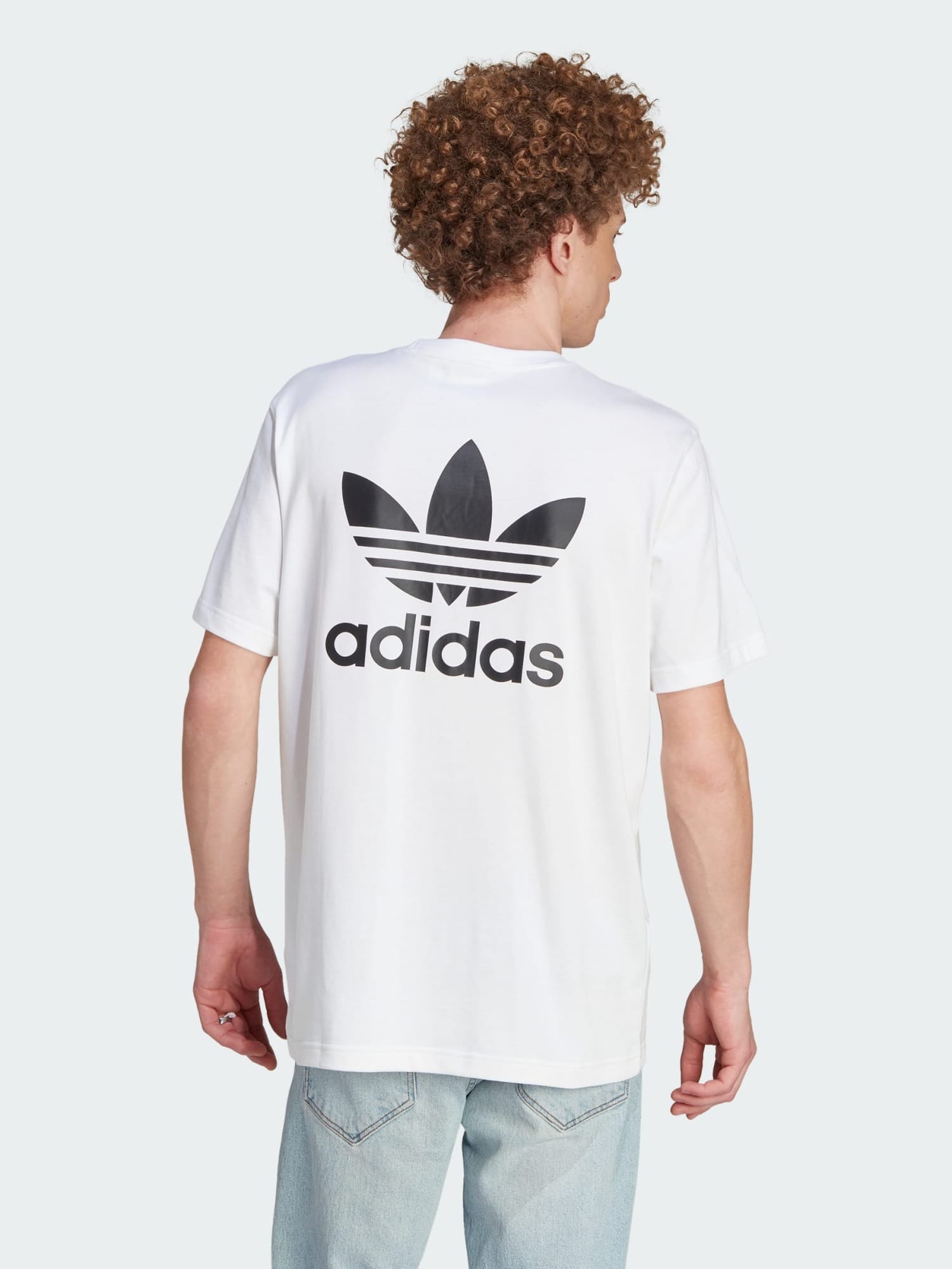 Акція на Футболка бавовняна чоловіча Adidas Originals B+F Trefoil Tee IM4513 M Біла від Rozetka