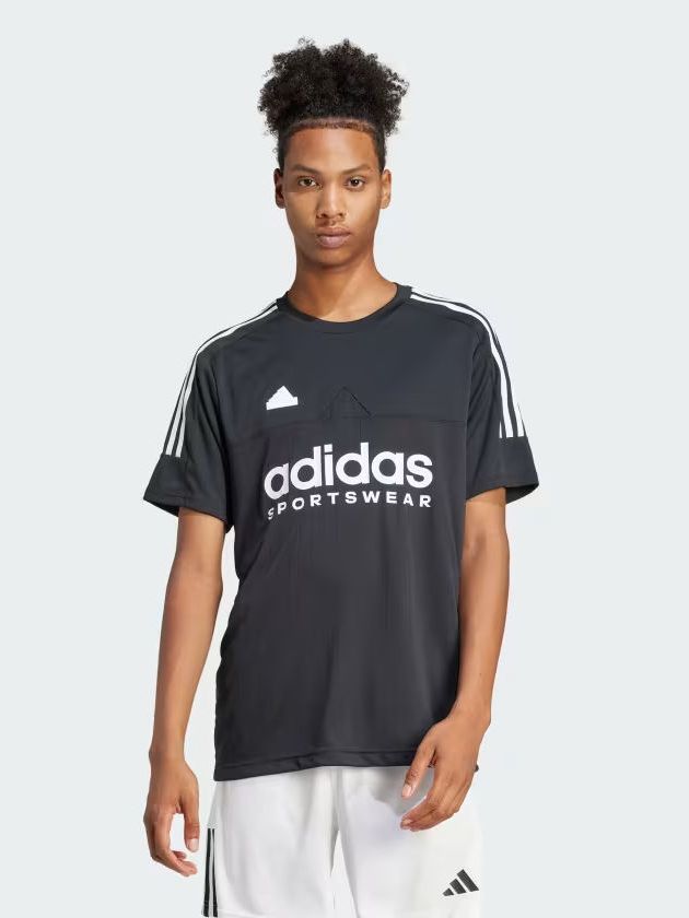 Акція на Футболка чоловіча Adidas M TIRO TEE Q1 IP3779 L Black від Rozetka