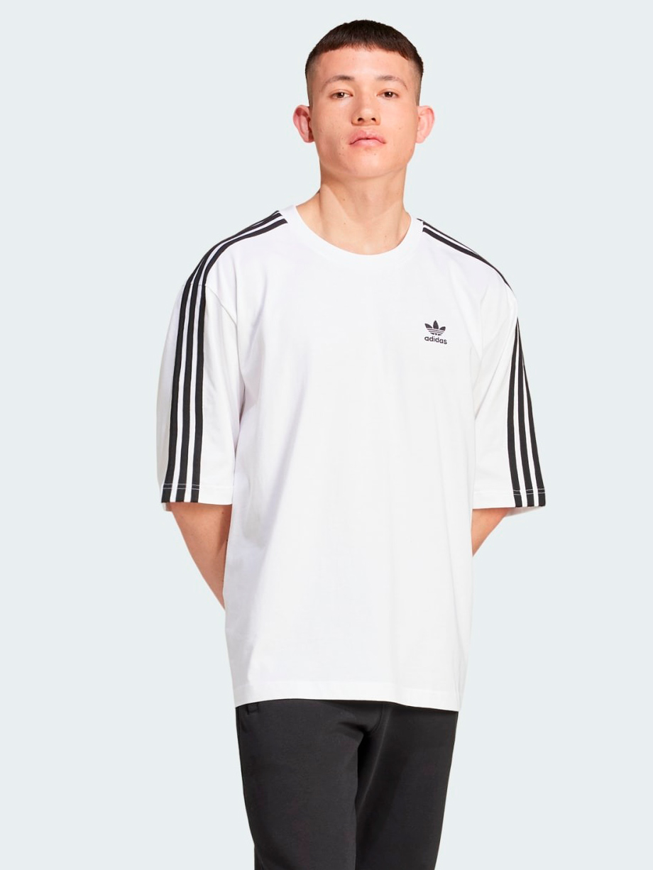 Акція на Футболка бавовняна чоловіча Adidas Originals Oversize Tee IZ2474 2XL Біла від Rozetka