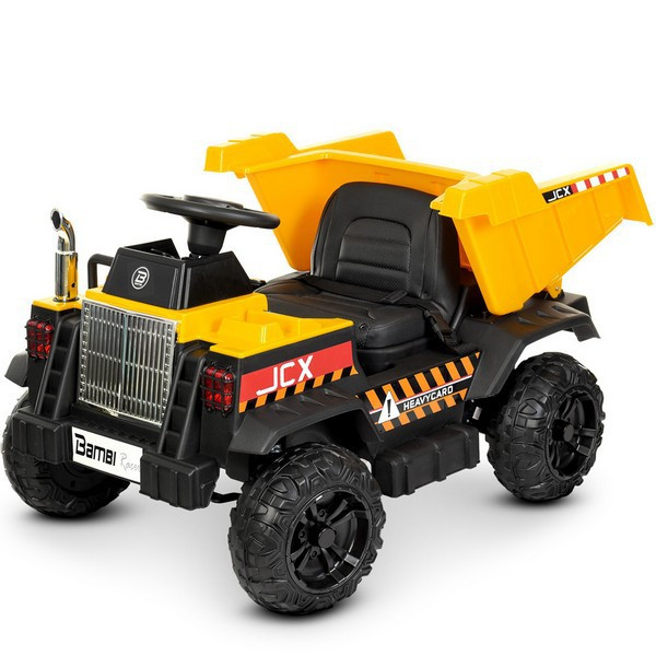 

Детский электромобиль Самосвал (2 мотора по 25W, MP3) Грузовик Baby Tilly T-7312 EVA YELLOW Желтый (T-7312 EVA YELLOW)