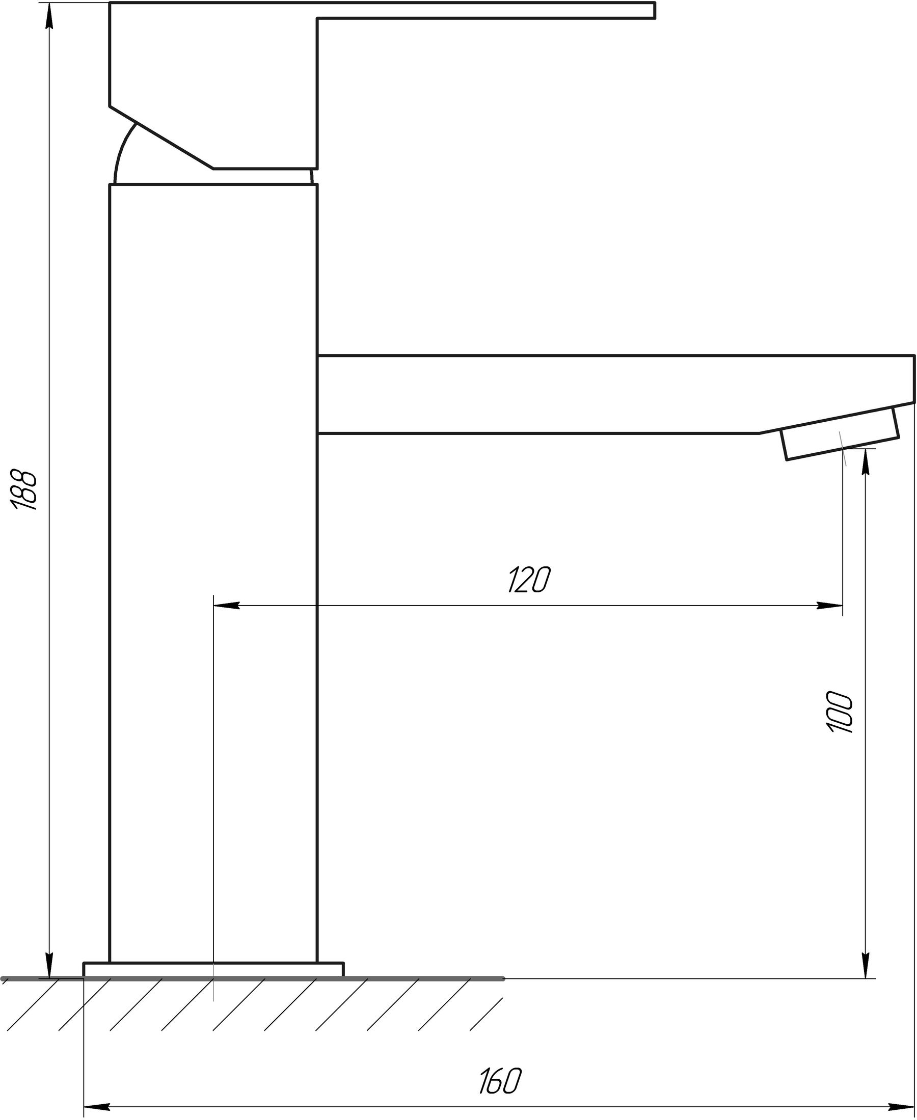 

Смеситель для раковины Globus Lux SICILIA SBQ-101