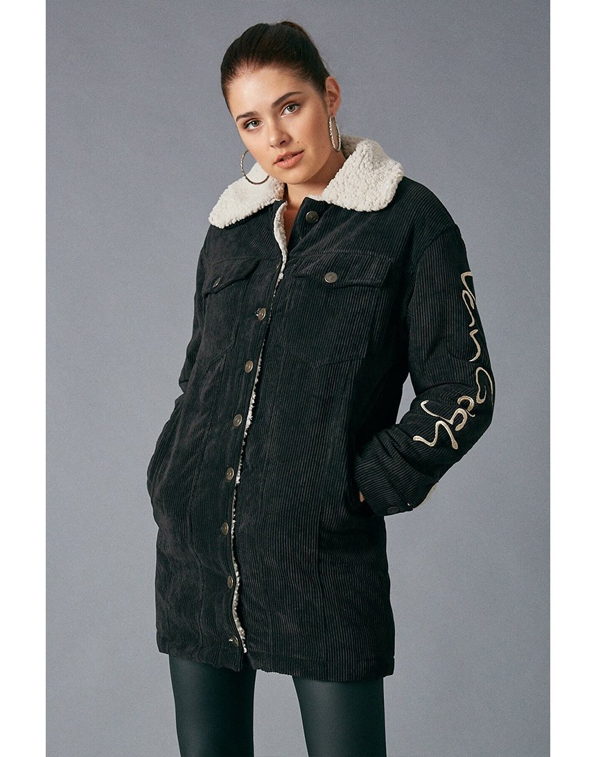 

Куртка Robin вельветовая на тёплой подкладке 42 (XL) чёрная (D89306 black)
