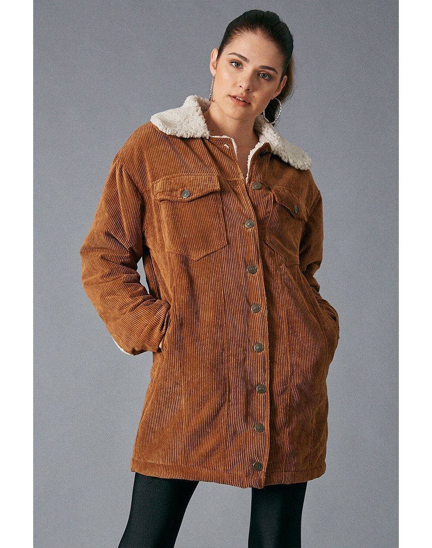 

Куртка Robin вельветовая на тёплой подкладке 40 (L) коричневая (D89306 taba)