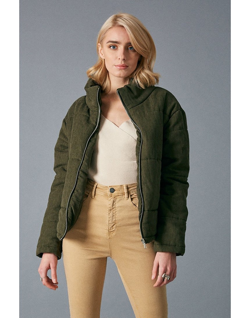 

Куртка Robin вельветовая укороченная 40 (L) зелёная (D89311 haki)