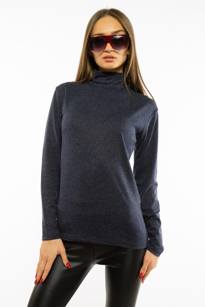 

Гольф женский однотонный Time of Style 620F001 - Чернильный, Гольф женский однотонный Time of Style 620F001 S-M Чернильный
