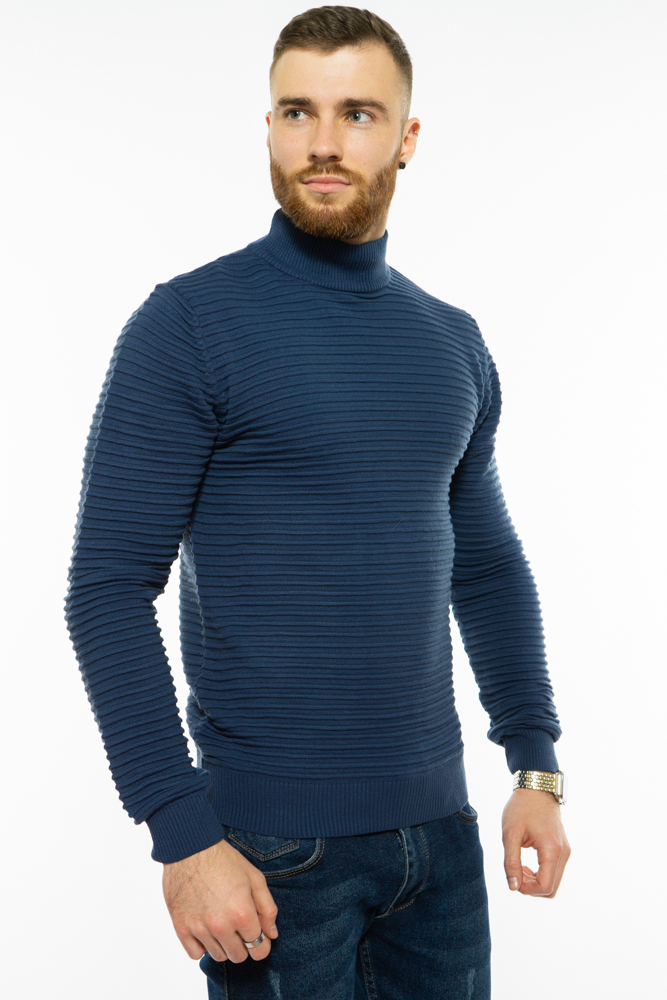 

Стильный мужской гольф Time of Style 700F1834 XXL Сине-зеленый