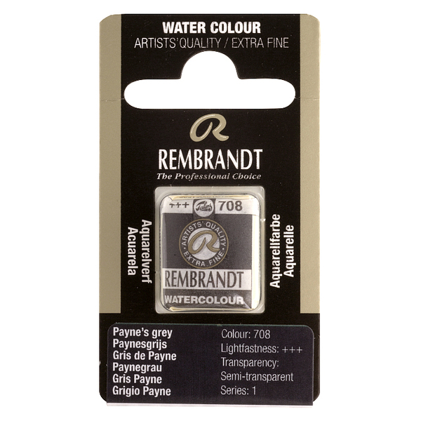 

Краска акварельная Rembrandt 1,8 мл кювета (708) Серый Пейна (05867081 )
