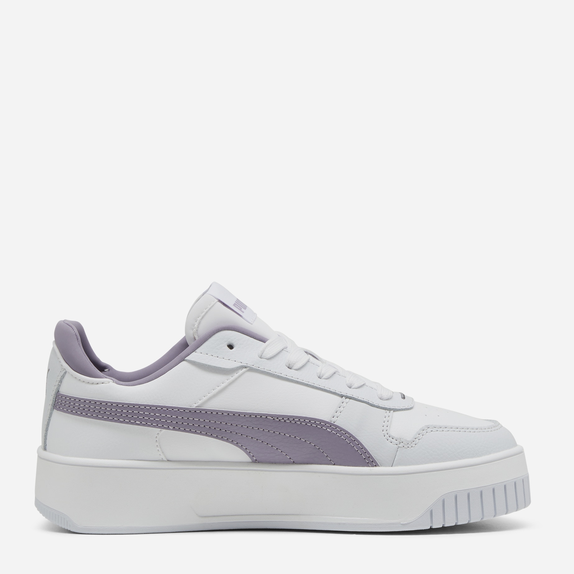 Акція на Жіночі кеди низькі Puma Carina Street 38939030 38 (5UK) 24 см Puma White-Pale Plum-Silver Mist від Rozetka