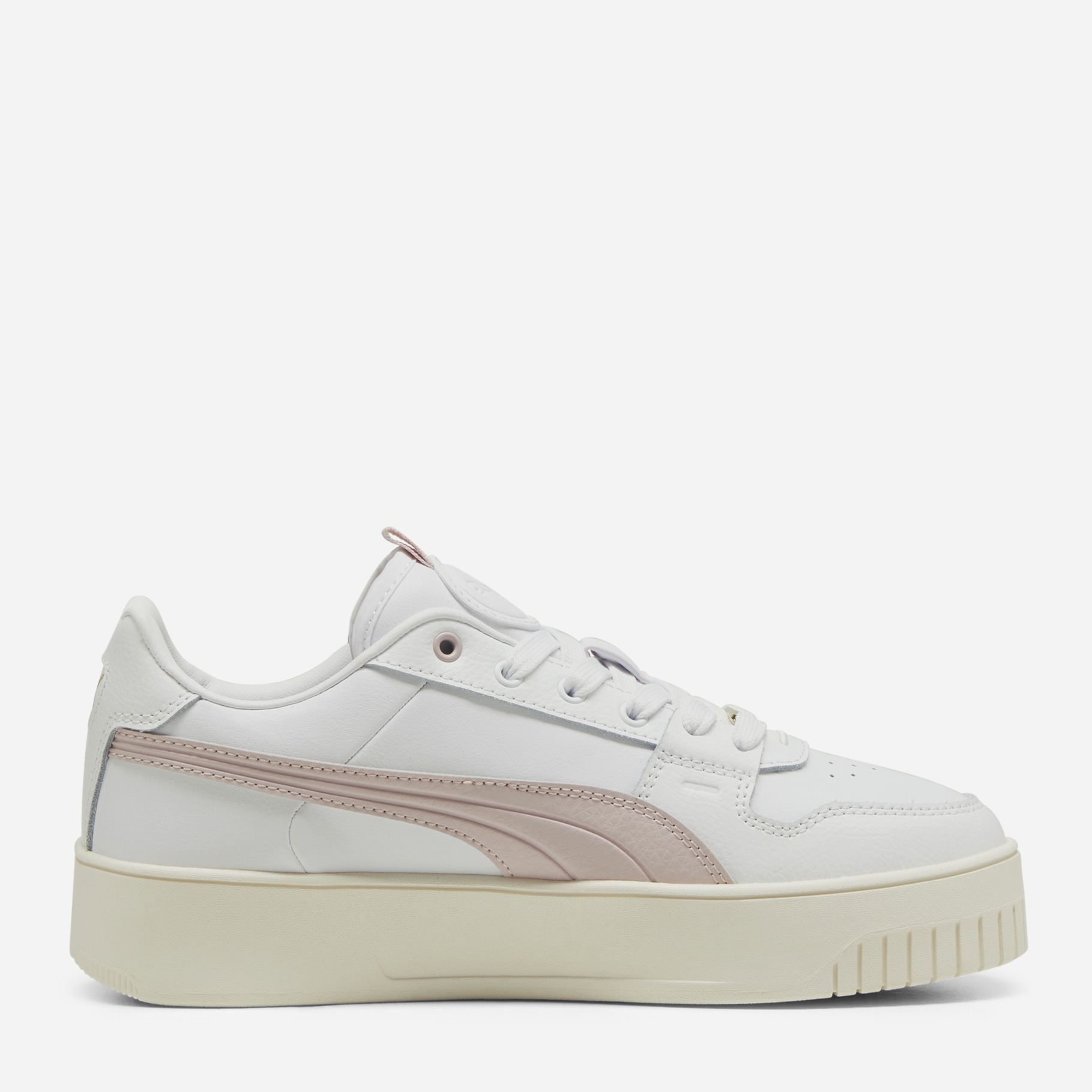 Акція на Жіночі кеди низькі Puma Carina Street Lux 39748704 35.5 (3UK) 22 см Puma White-Mauve Mist-Puma Gold від Rozetka