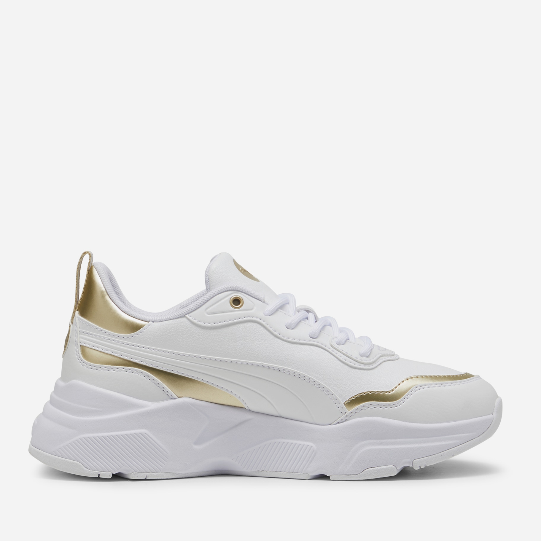 Акція на Жіночі кросівки Puma Cassia Rose Metallic Dream 39780201 36 (3.5UK) 22.5 см Puma White-Puma Gold-Matte Puma Gold від Rozetka