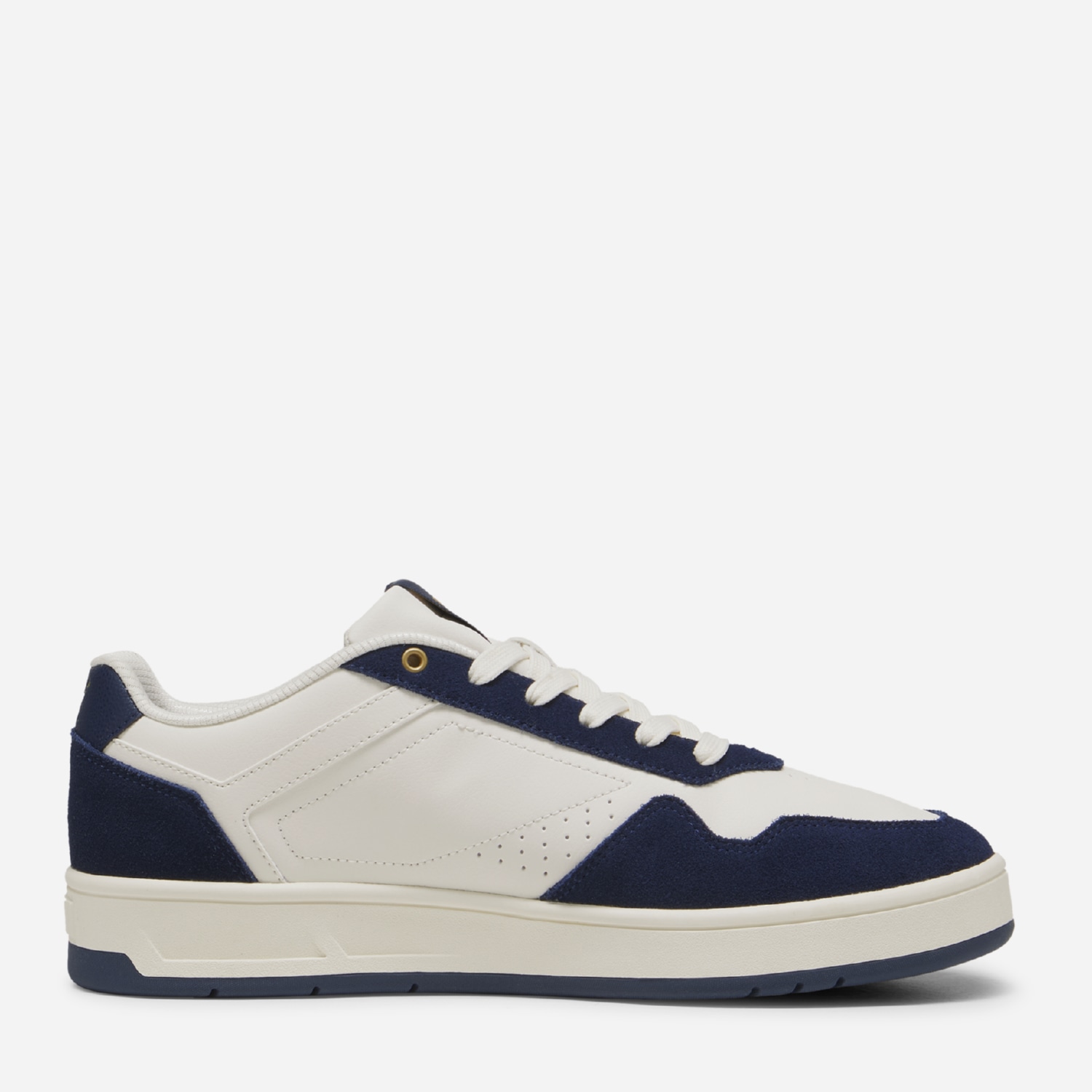 Акція на Чоловічі кеди низькі Puma Court Classic SD 39726404 42.5 (8.5UK) 27.5 см Frosted Ivory-Club Navy-Puma Gold від Rozetka