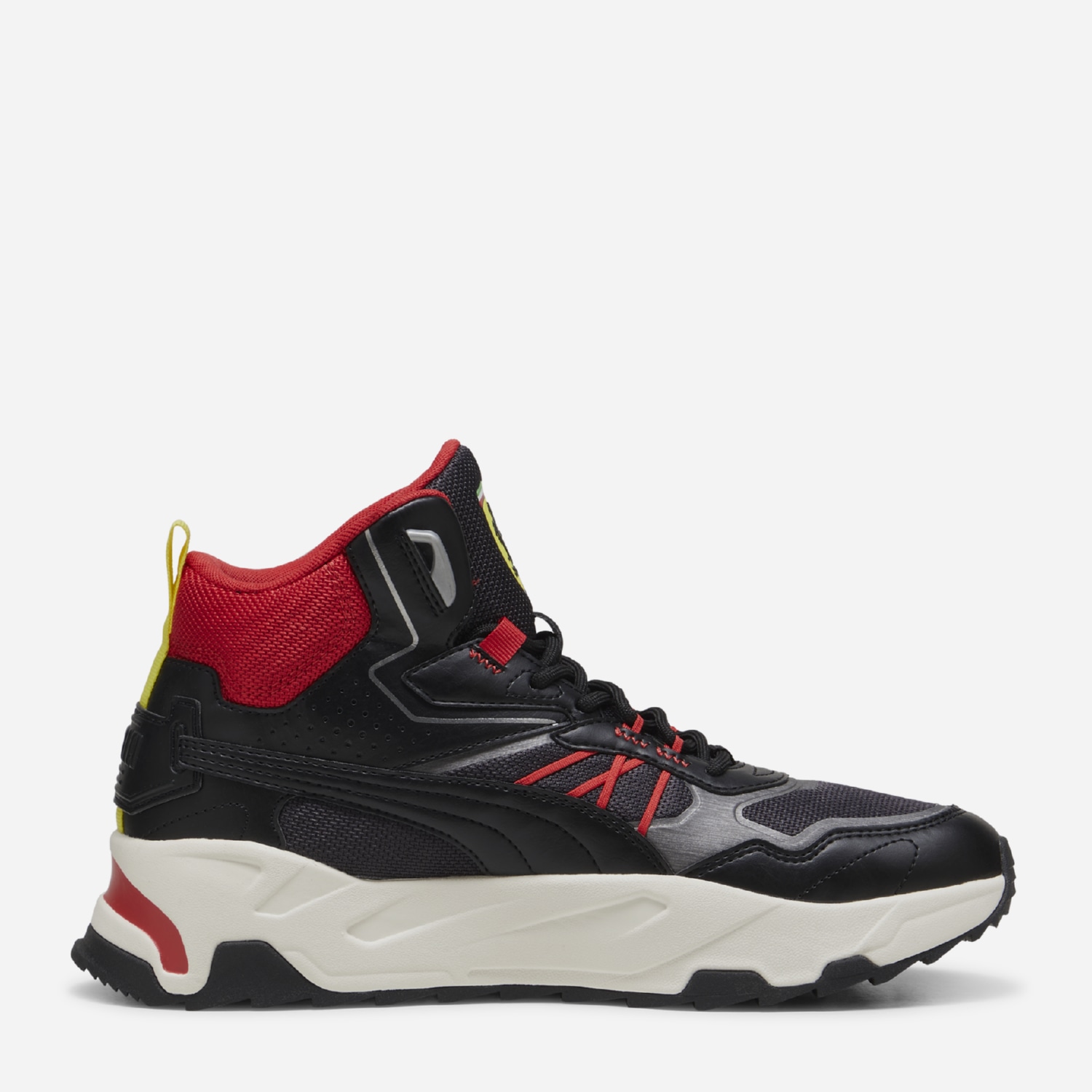 Акція на Чоловічі черевики зимові Puma Ferrari Trinity Mid WTR 30857601 42 (8UK) 27 см Puma Black-Rosso Corsa від Rozetka