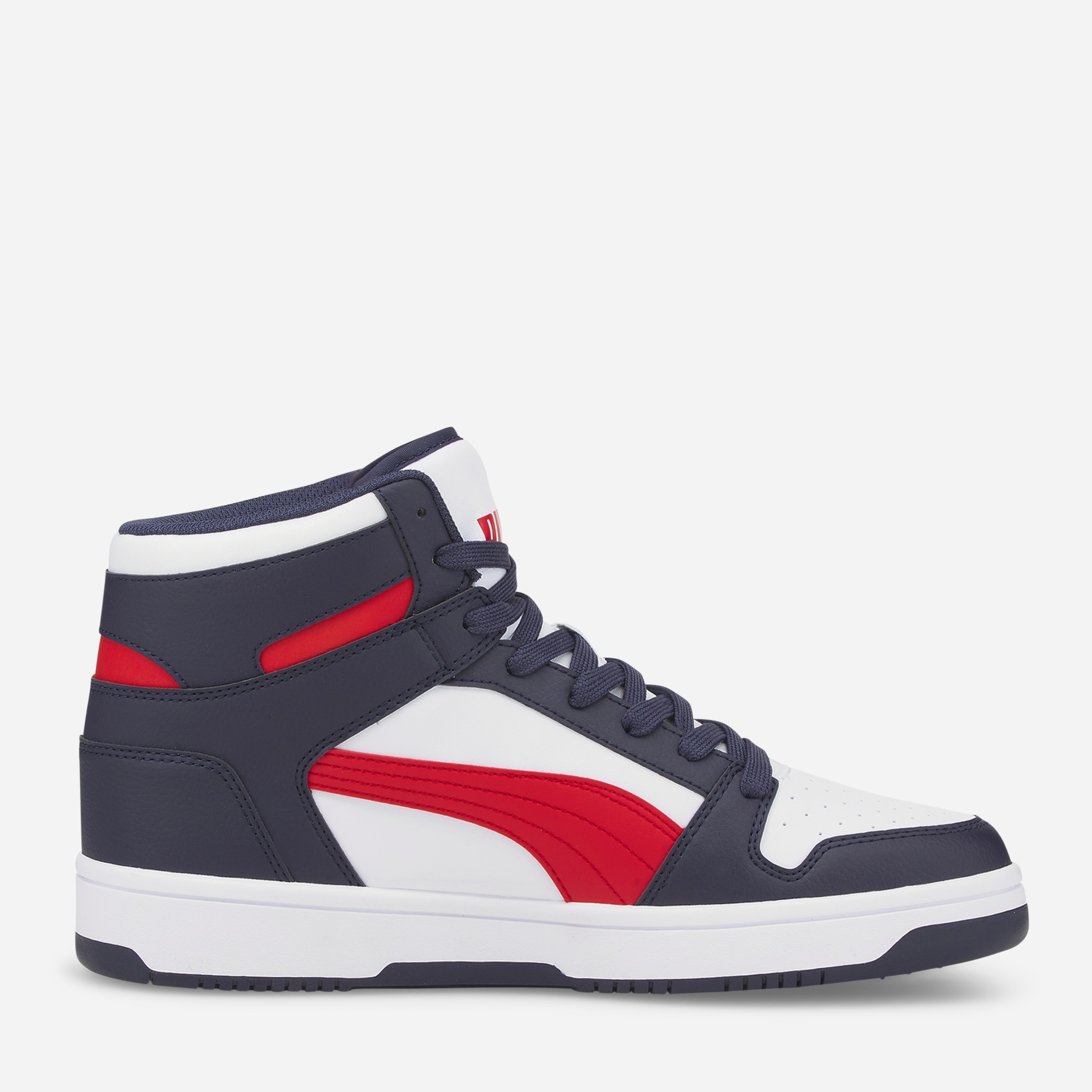 Акція на Чоловічі черевики Puma Rebound LayUp SL 36957329 40 (6.5UK) 25.5 см Parisian Night-High Risk Red-Puma White від Rozetka