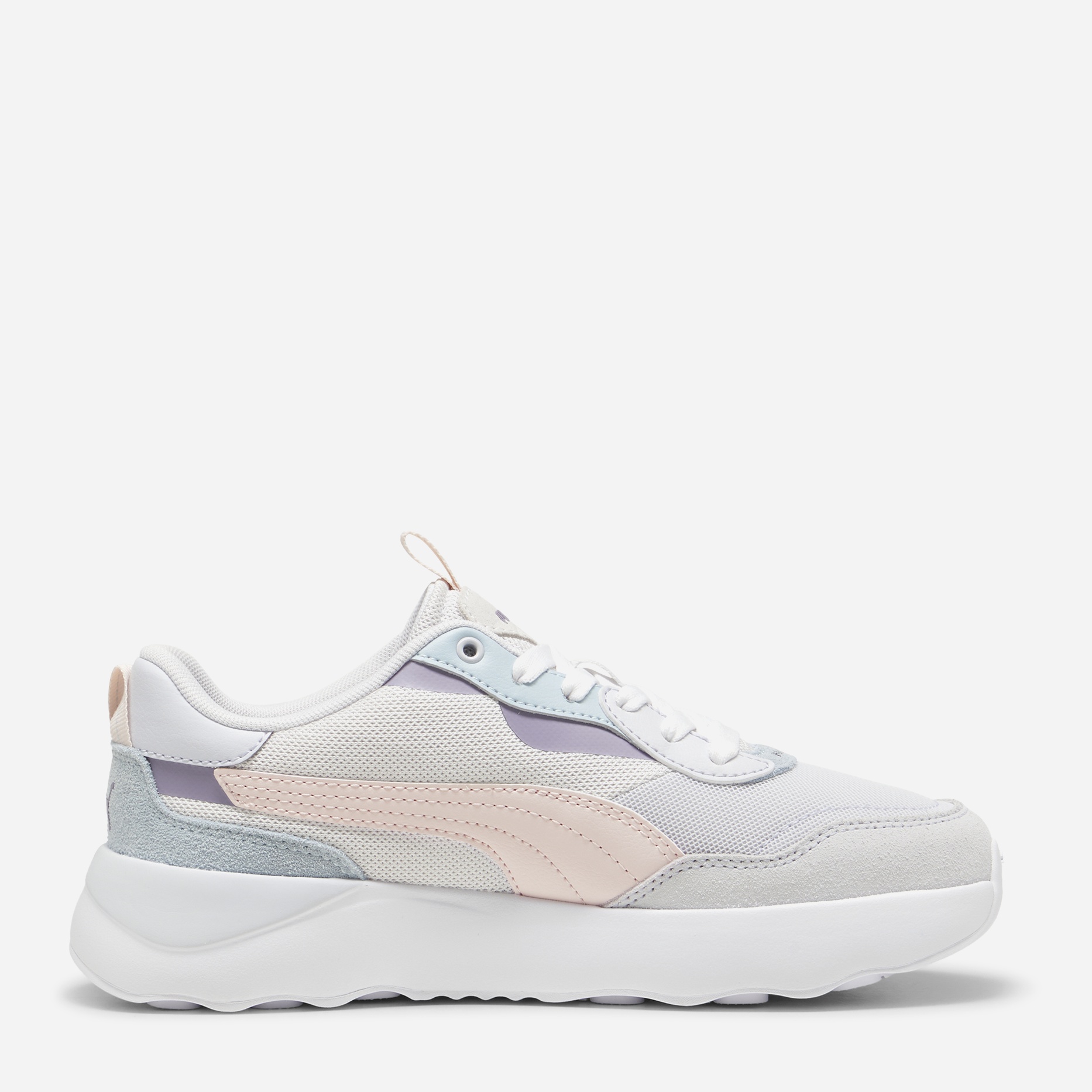 Акція на Жіночі кросівки Puma Runtamed Platform 39232417 39 (6UK) 25 см Silver Mist-Island Pink-Feather Gray-Frosted Dew від Rozetka