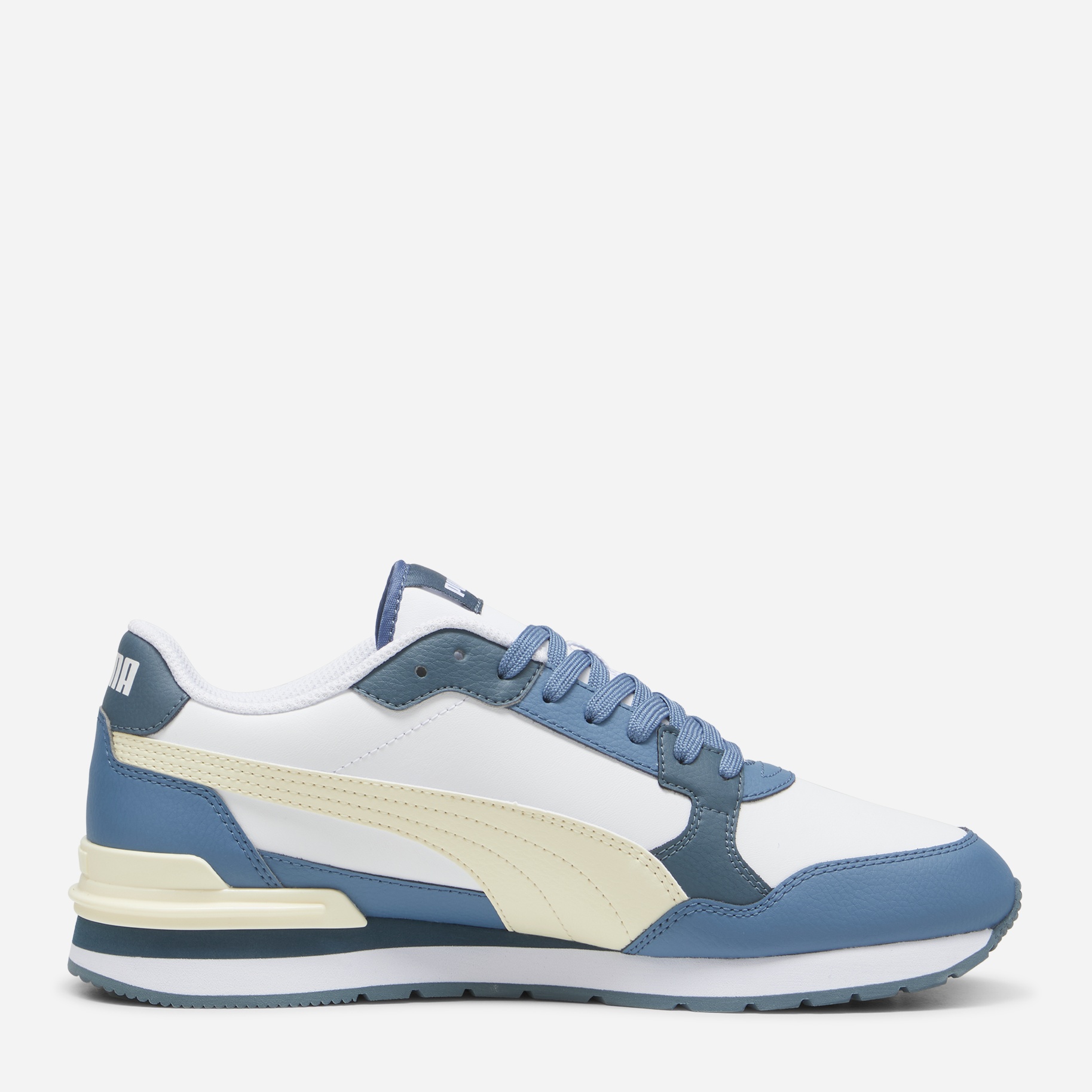 Акція на Чоловічі кросівки Puma ST Runner v4 L 39906803 42.5 (8.5UK) 27.5 см Puma White-Creamy Vanilla-Blue Horizon-Gray Skies від Rozetka