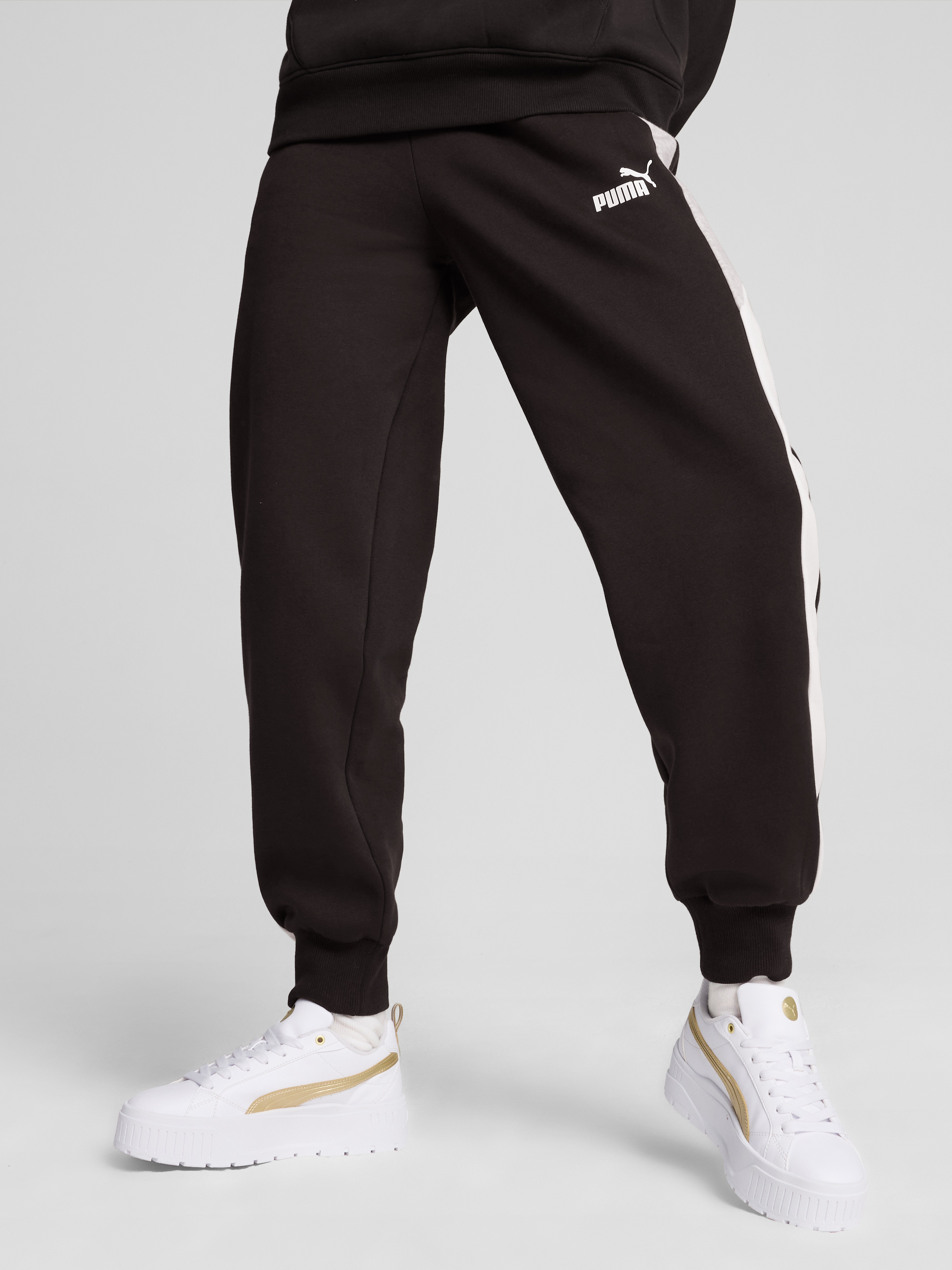 Акція на Спортивні штани на флісі жіночі Puma Power Pants Fl 68164901 XS Чорні від Rozetka