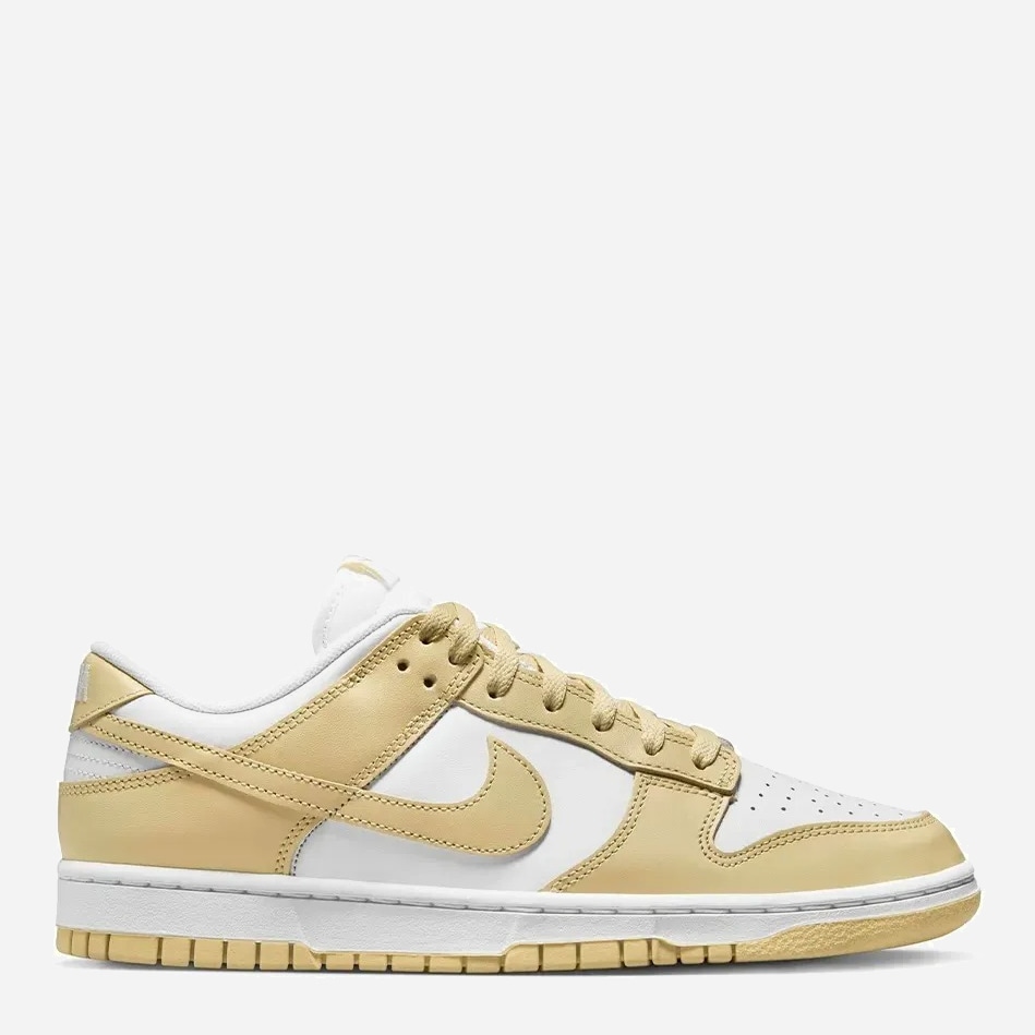 Акція на Чоловічі кеди низькі Nike Dunk Low Retro DV0833-100 41 (8US) 26 см Бежевий/Білий від Rozetka