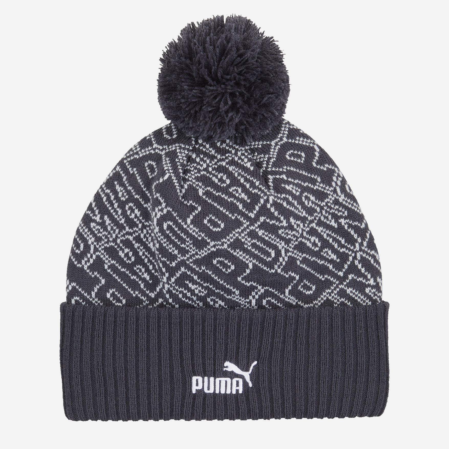 Акція на Шапка Puma Ess Pom Beanie 02546903 One size Сіра від Rozetka