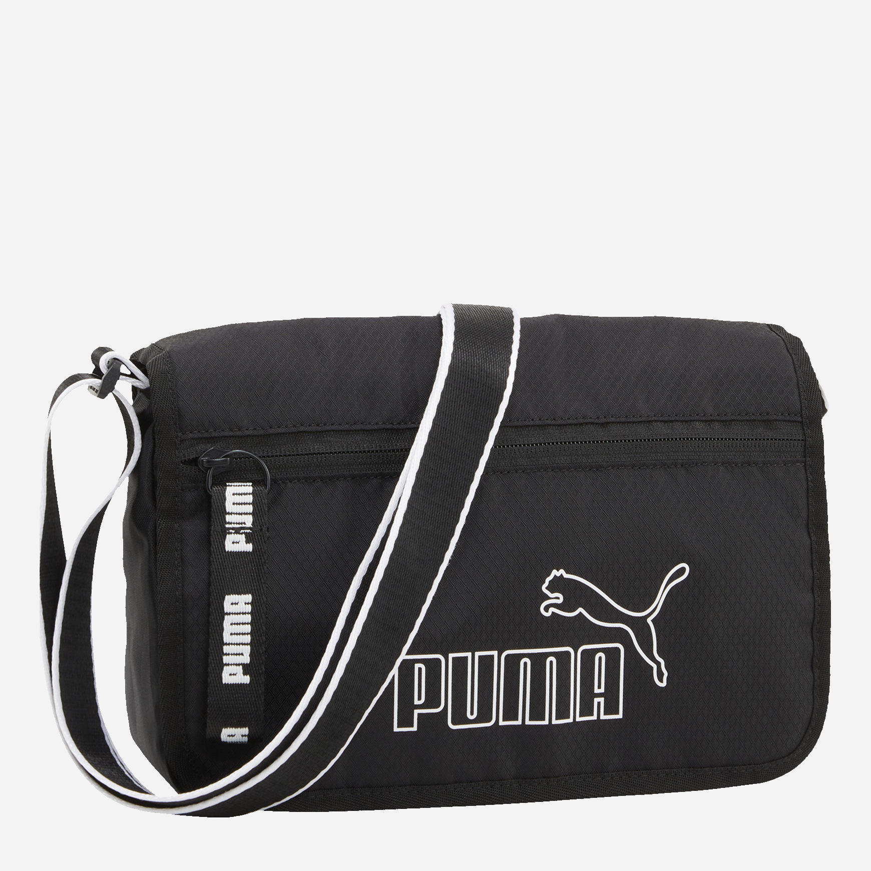 Акція на Спортивна сумка крос-боді через плече жіноча тканинна Puma Core Base Shoulder Bag 09064401 Чорна від Rozetka