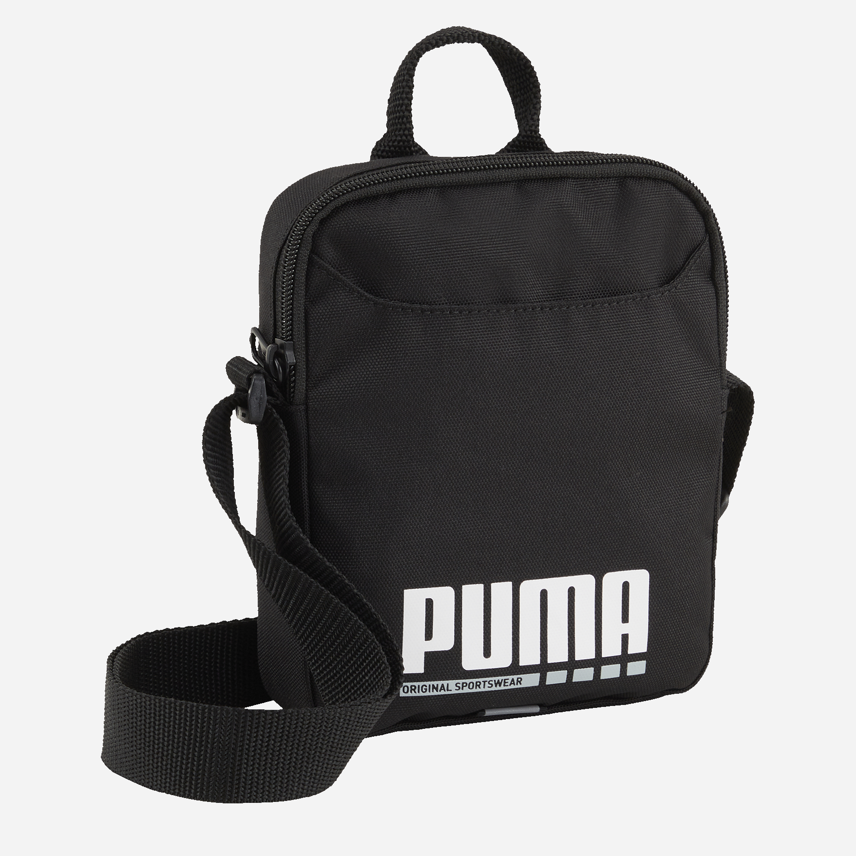 Акція на Спортивна сумка крос-боді через плече тканинна Puma Plus Portable 09095501 Чорна від Rozetka