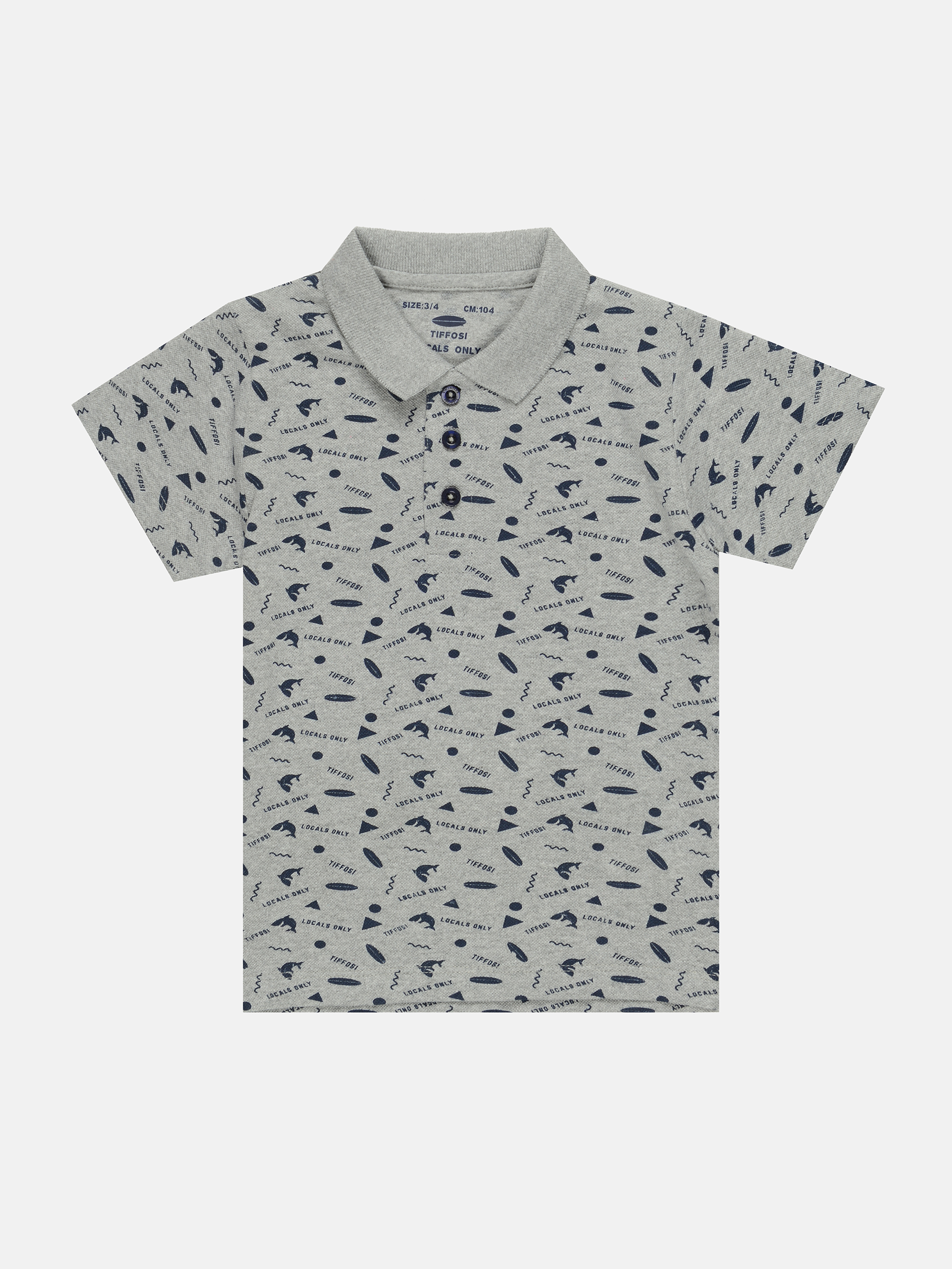 

Поло Tiffosi 10026372-053 104 см Серое