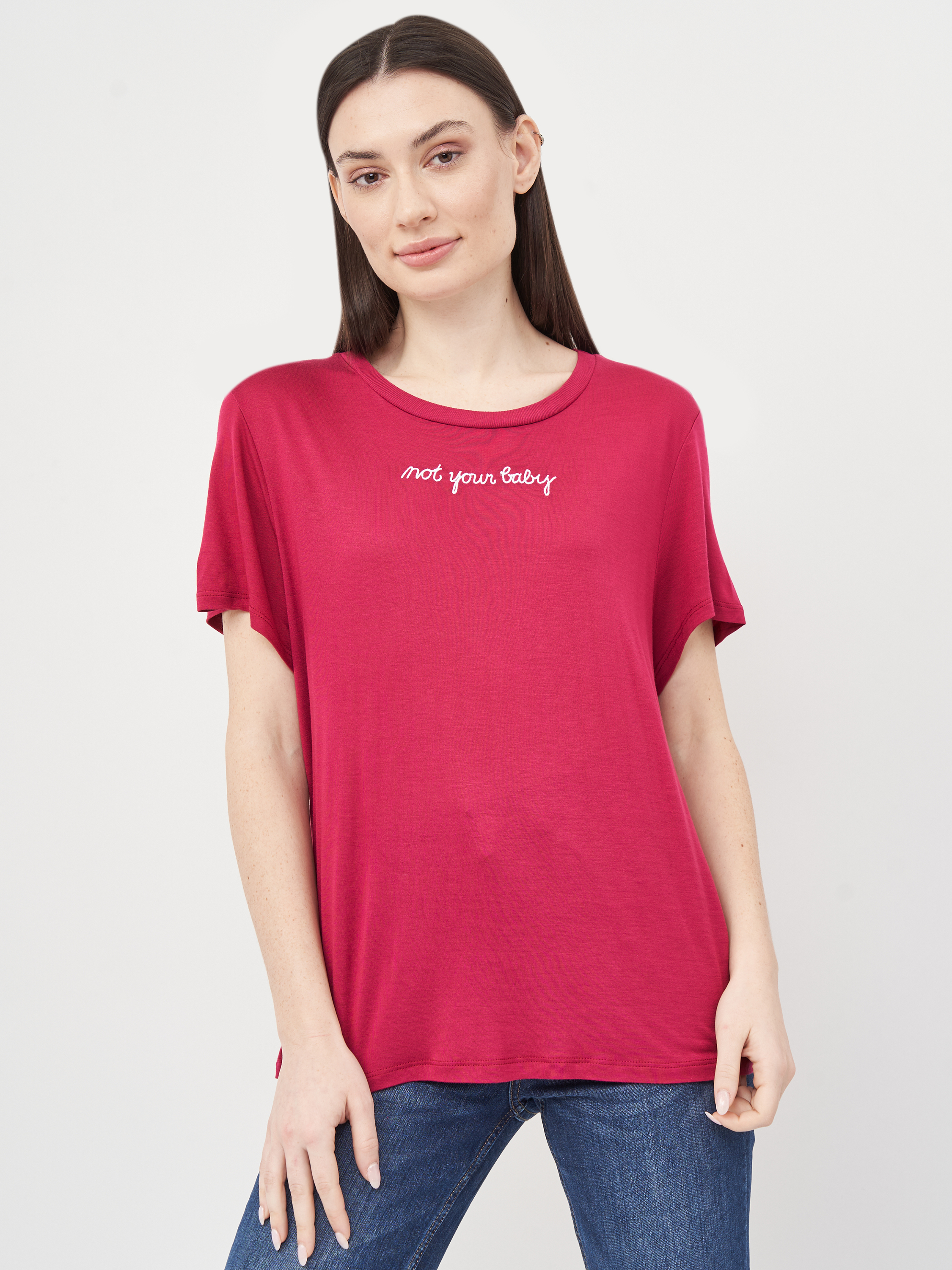 

Футболка H&M KK6177887 L Бордовая