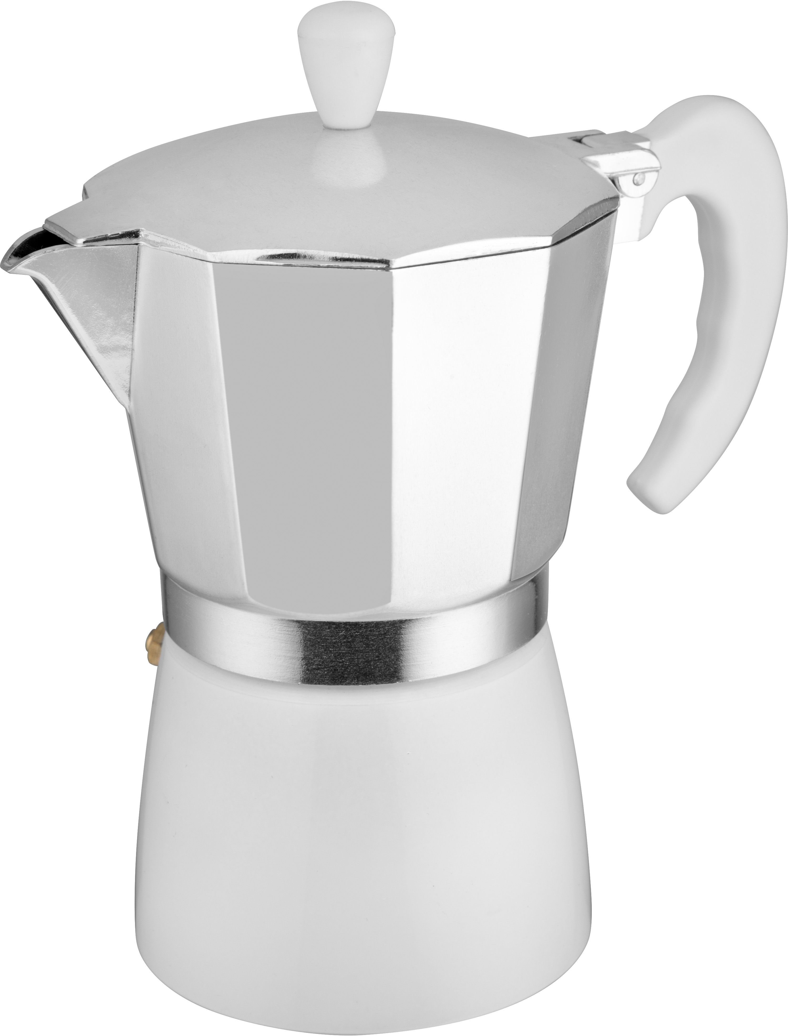 

Гейзерная кофеварка Florina Alum Macchiato White