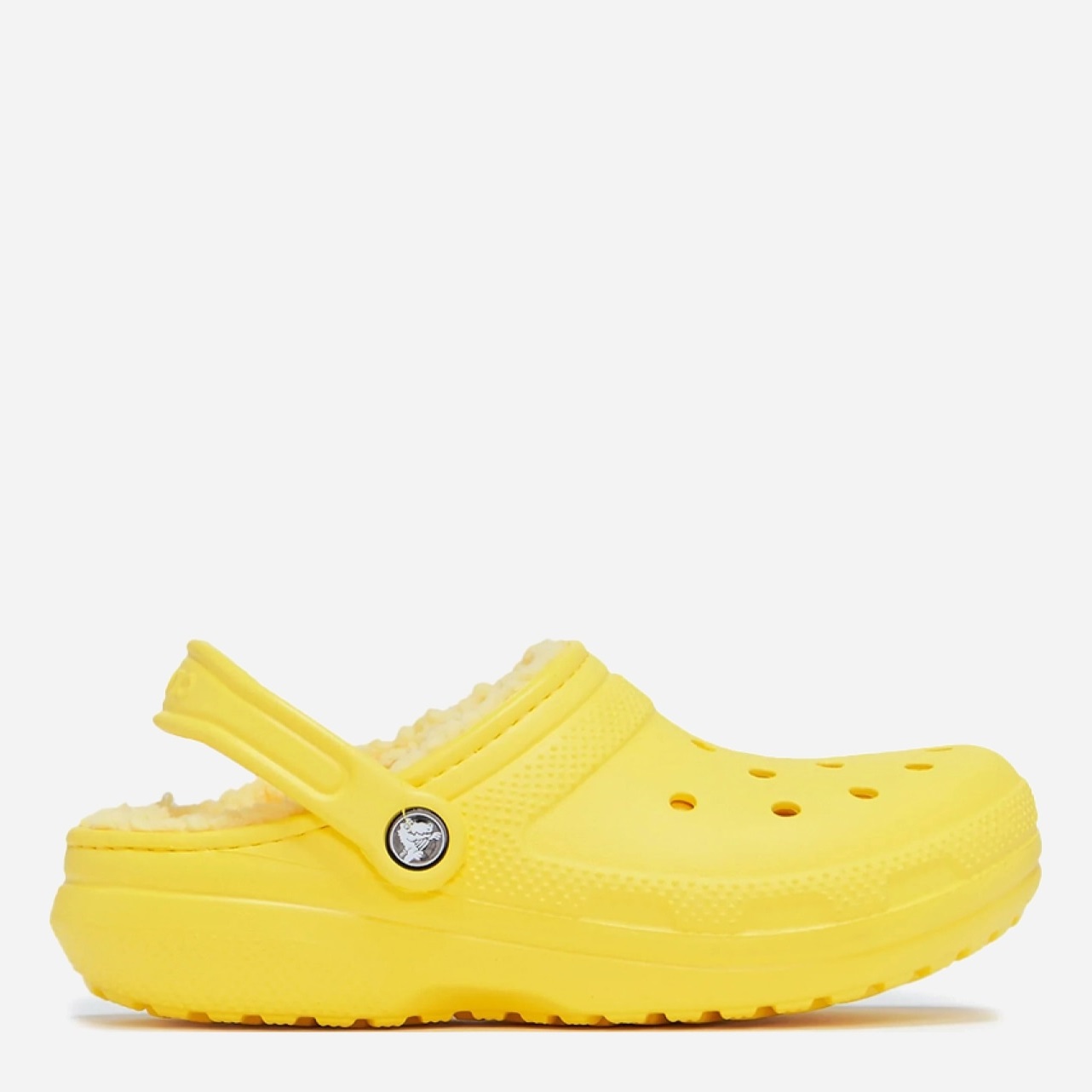 Акція на Жіночі крокси утеплені Crocs Classic Lined Clog 203591-7A9 38/39 (M6/W8) 24 см Жовті від Rozetka