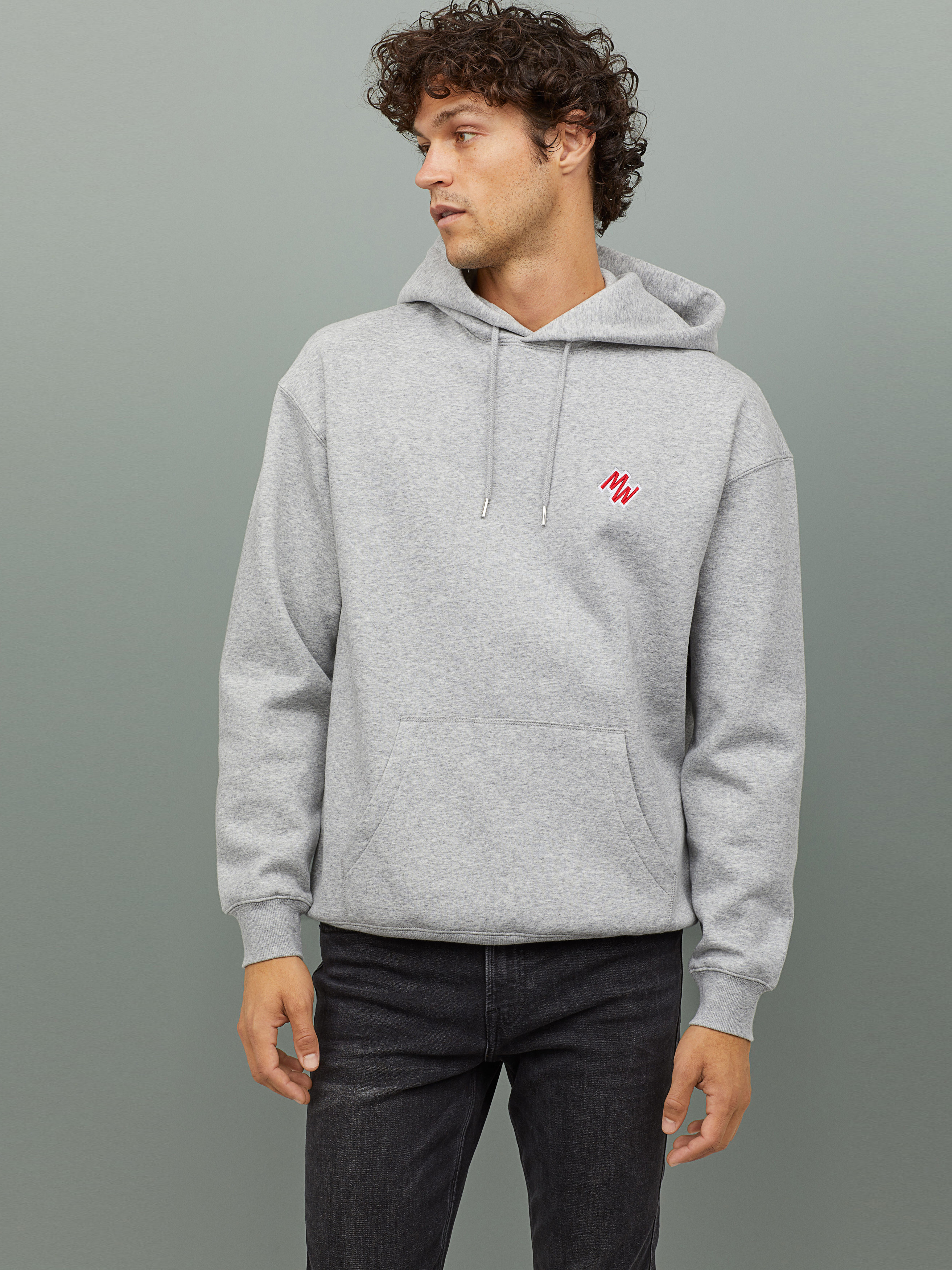 

Худи H&M 0798556-с L Серое