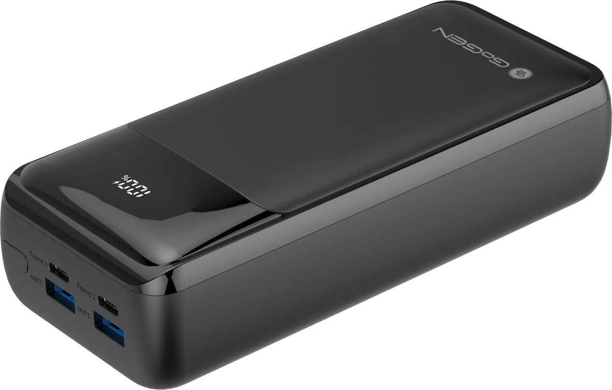 фото Зовнішній акумулятор (павербанк) GoGen PB300002B 30000mAh Black
