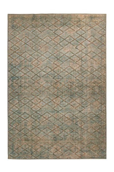 

Тонкий ворсистый ковёр с рельефом Kayoom Antique 125 Синий / Золото / Хаки 120х180 (LWS34-120-180)