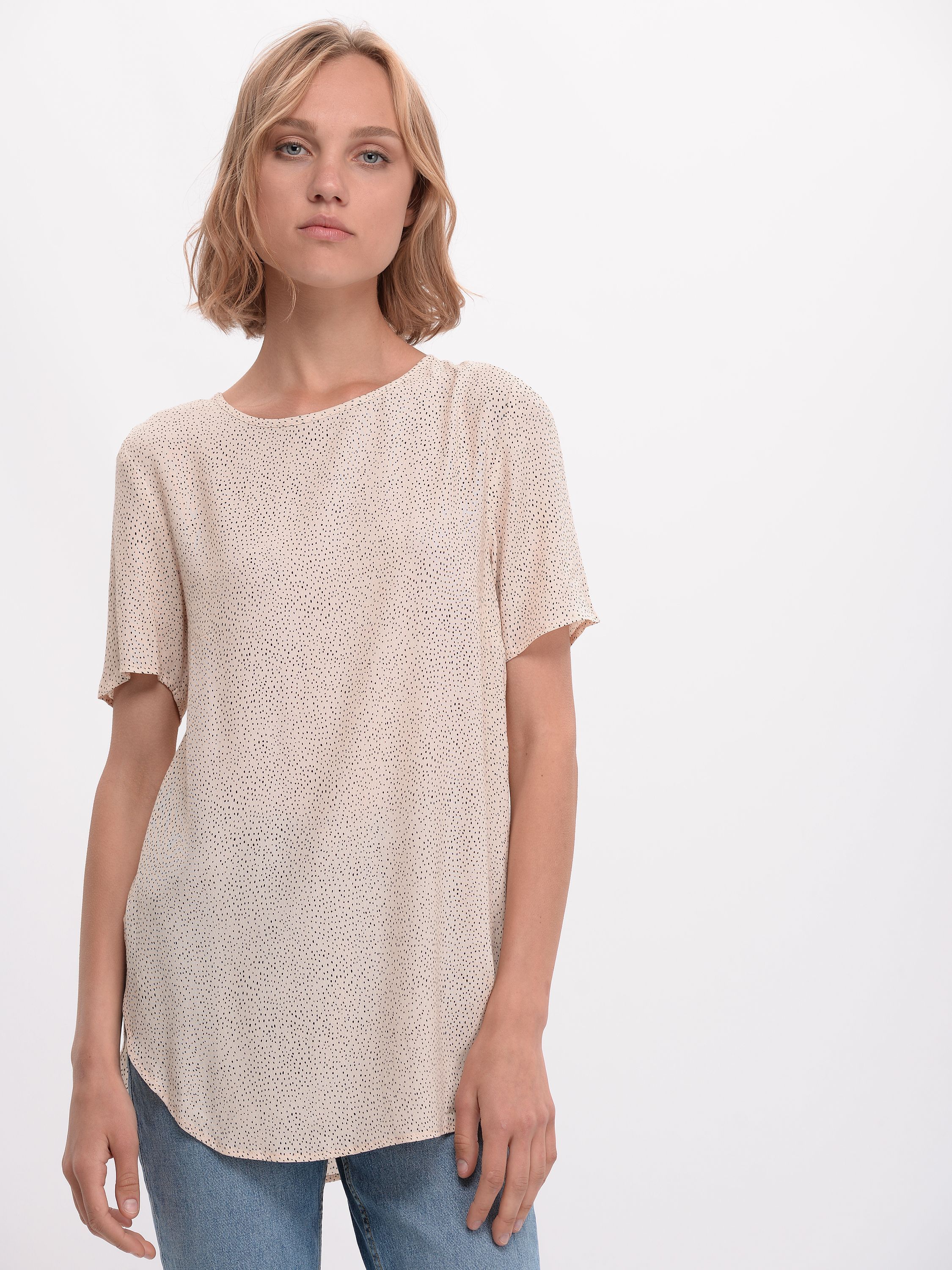 

Блузка H&M 4442615RP12  Бежевая, Блузка H&M 4442615RP12 32 Бежевая