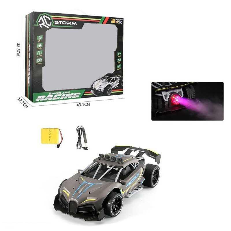 

Машина на р/у 208076 F / 208077 F (12) 2 вида, аккум., дым, свет, в коробке