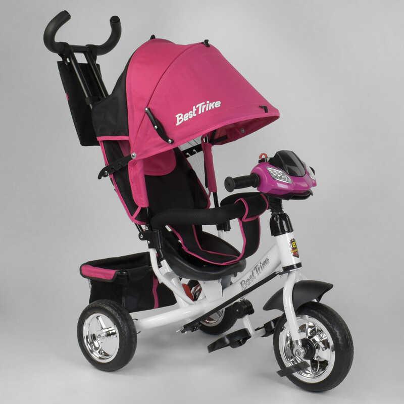 

Велосипед 3-х колёсный 6588 - 22-815 Best Trike (1) Розовый, КОЛЕСО ПЕНА, d=25см переднее, d=20см задние,
