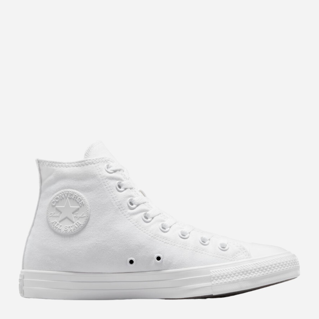 Акція на Чоловічі кеди високі Converse Mono Canvas Hi 1U646 46 (11.5US) 30 см Білі від Rozetka