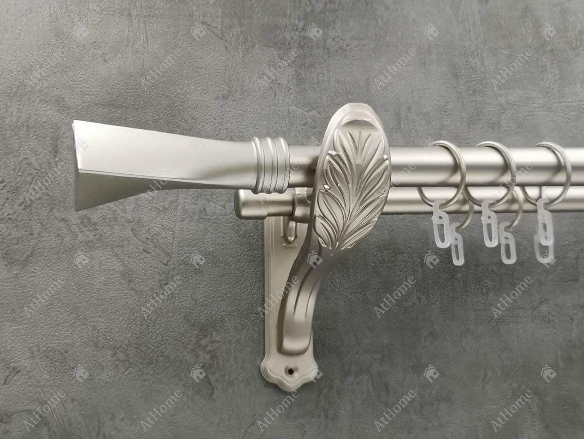 

Карниз Quadrum Свинг 300 см двойной Сатин ретро 25/19 мм гладкая (кольца с крючками)