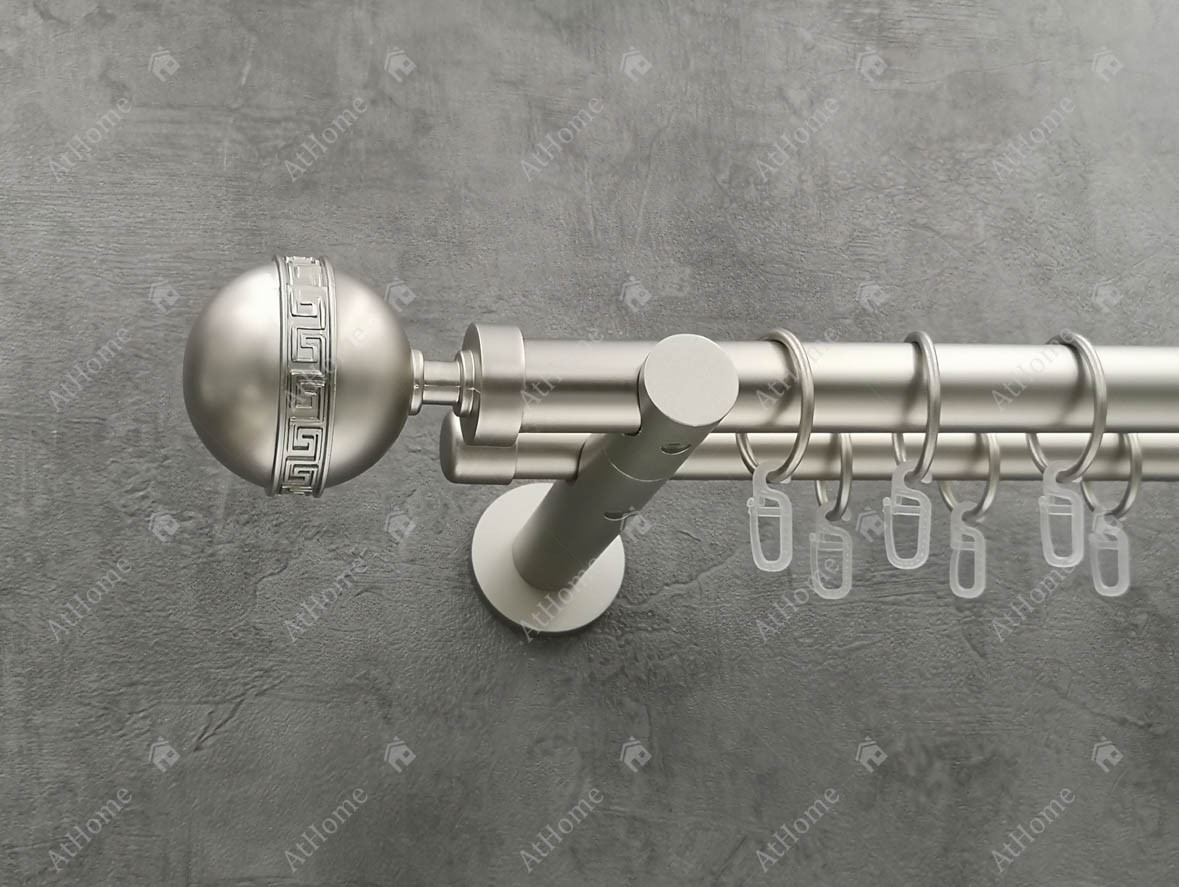 

Карниз Quadrum Таврика 300 см двойной универсальный Сатин 25/19 мм гладкая (кольца с крючками)