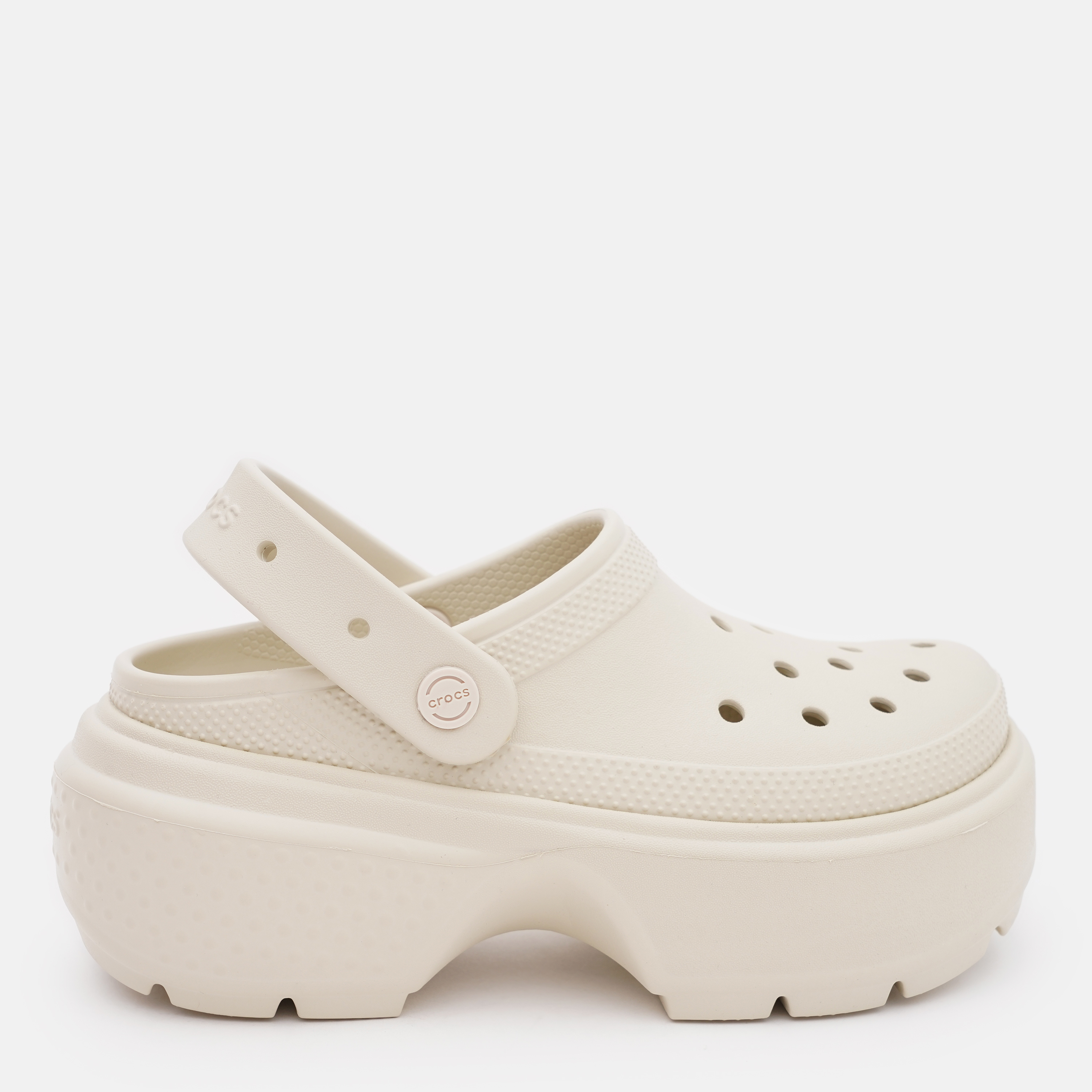 Акція на Жіночі крокси Crocs Stomp Clog Bone 209347-2Y2 36-37 (W6) 22 см Бежеві від Rozetka