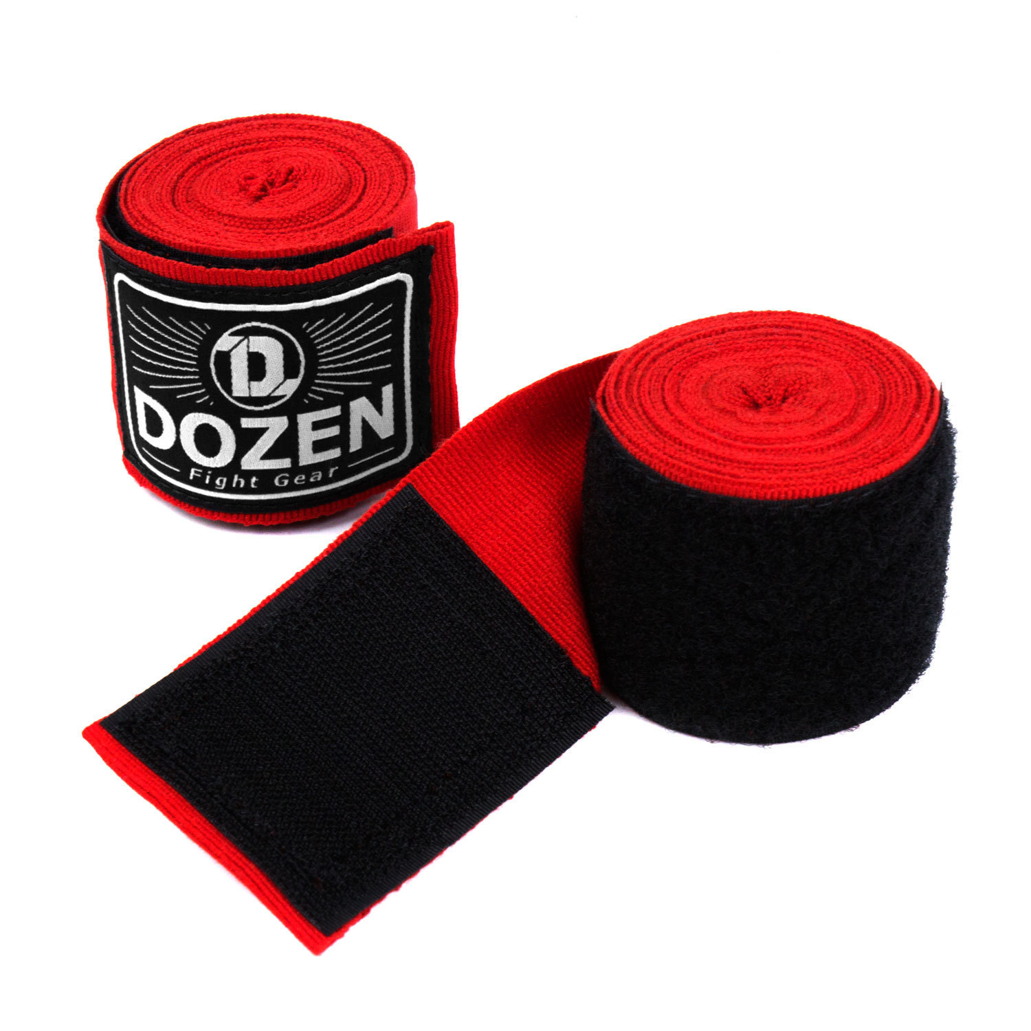 

Боксерские бинты полуэластичные Dozen Monochrome Semi-elastic длина 2,75 метра Красный DZN-HW200906