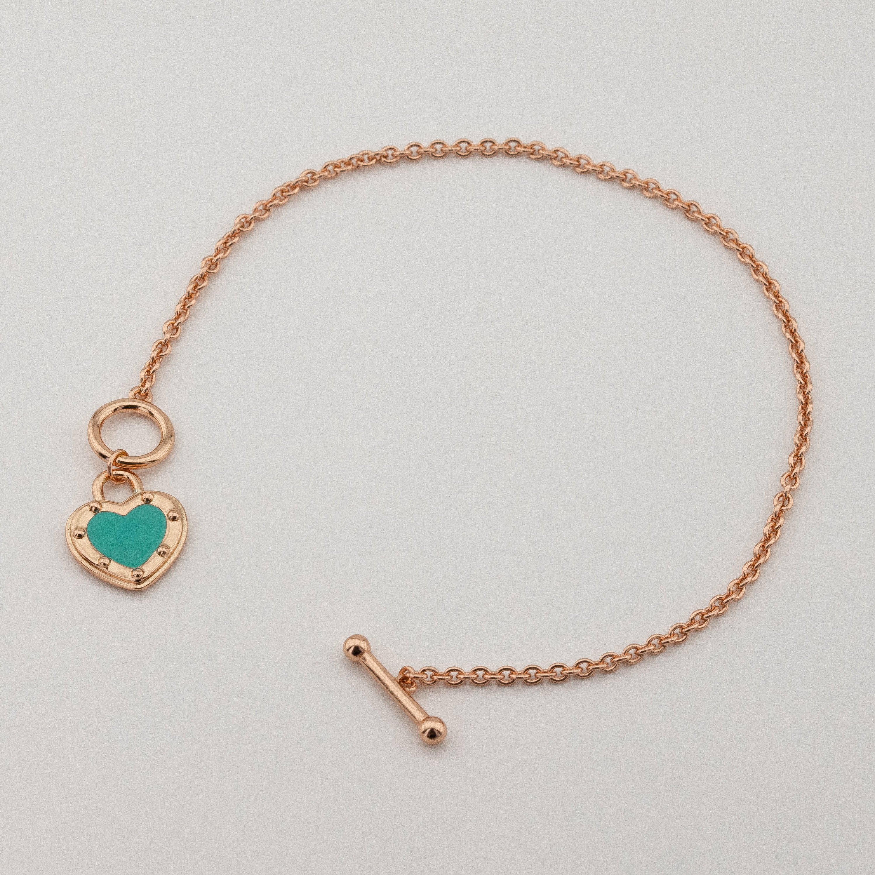 

Серебряный браслет Сердечко b15753 Диамант, 17 размер