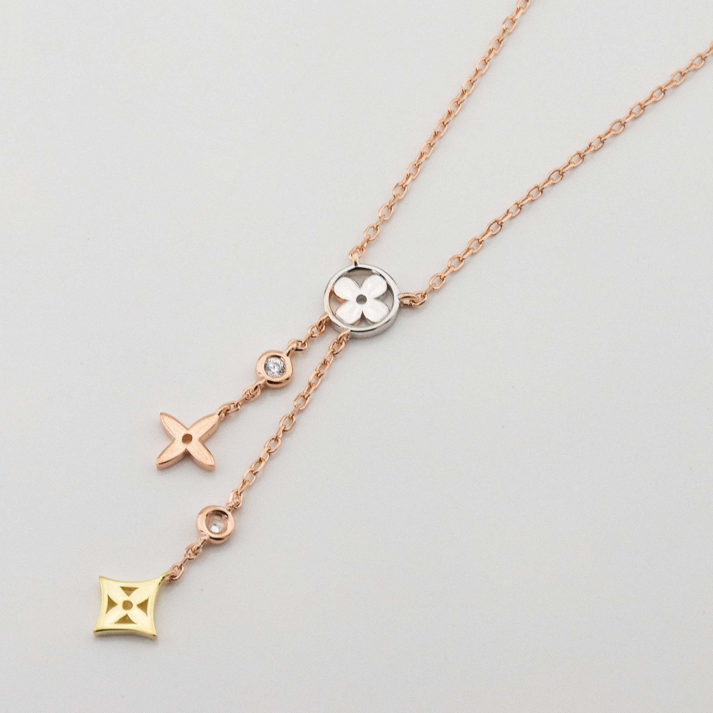 

Серебряное позолоченное колье ko14518 Диамант, 40 размер