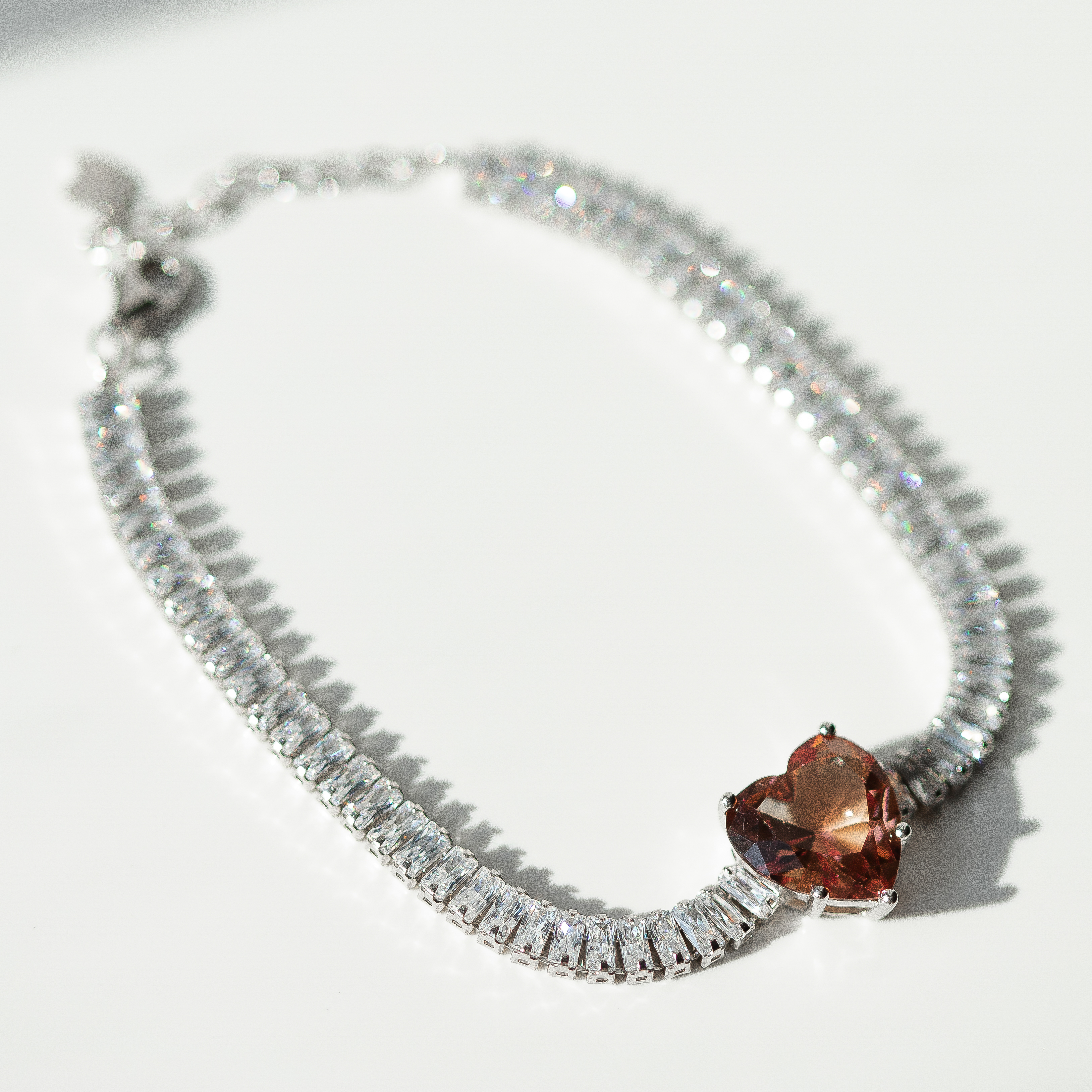 

Серебряный браслет с султанитом и фианитами B15700 Диамант