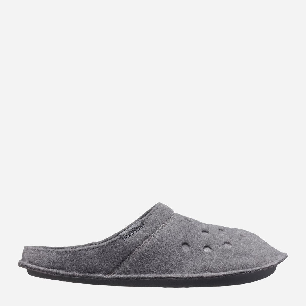 Акція на Жіночі домашні капці утеплені із закритим носком Crocs Classic Lined Slipper CR203600 36-37 (M4/W6) 22 см Сірі від Rozetka