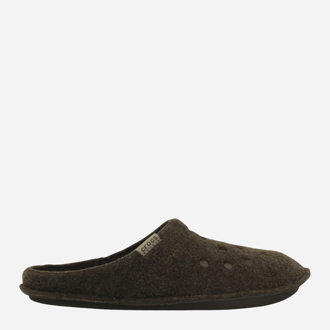 Акція на Жіночі домашні капці утеплені із закритим носком Crocs Classic Lined Slipper CR203600 36-37 (M4/W6) 22 см Кавові від Rozetka