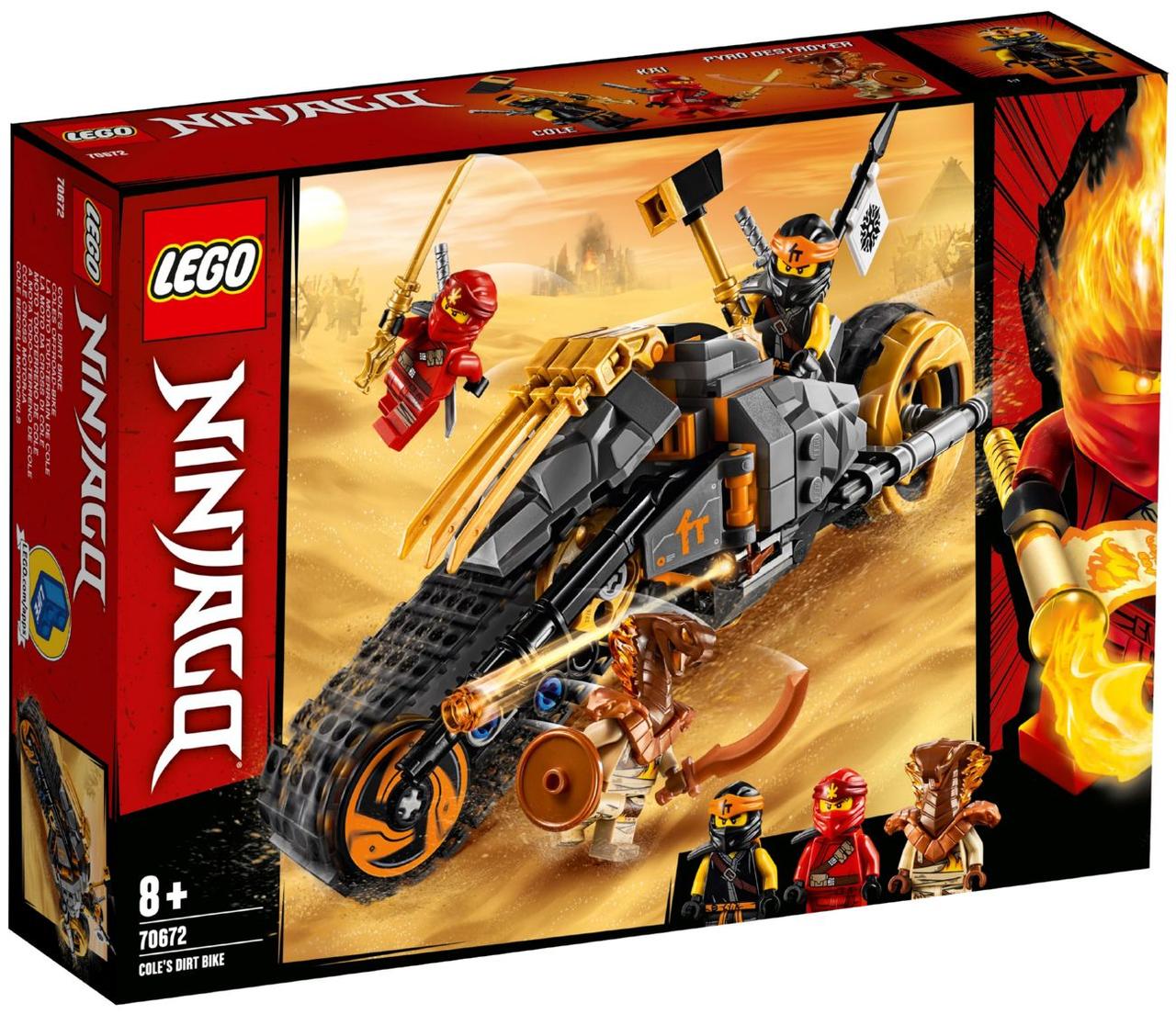 

Lego Ninjago Раллийный мотоцикл Коула 70672