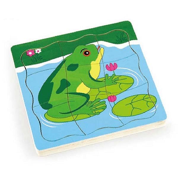 

Дерев'яний багатошаровий пазл Viga Toys Жабка (59516VG)
